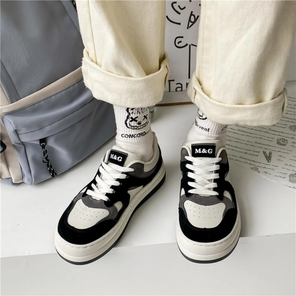 2022 di nuovo Modo di Colore Misto Scarpe Da Tennis Delle Donne Vulcanize Scarpe Low Top Scarpe Da Skateboard Donna Scarpe Zapat