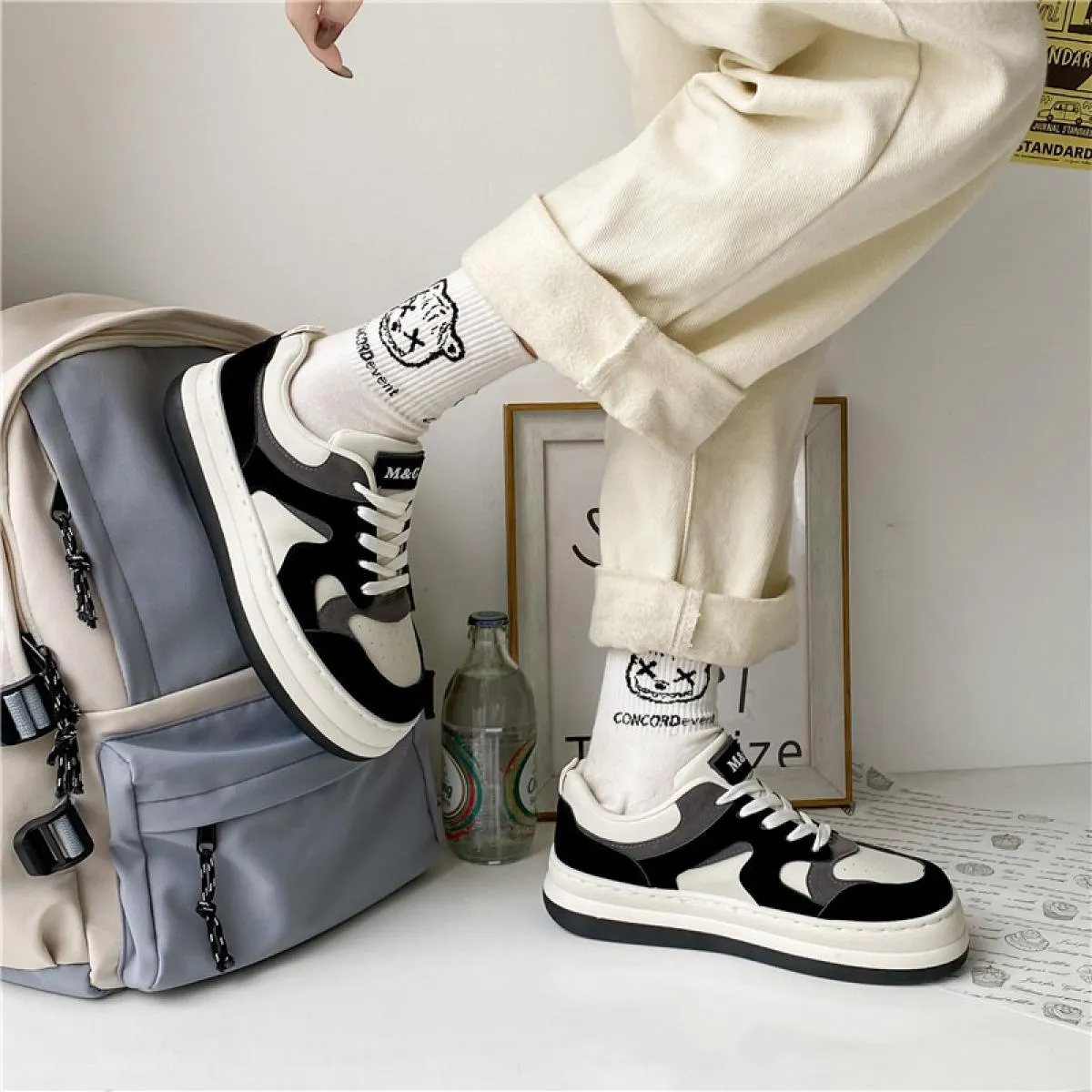 2022 di nuovo Modo di Colore Misto Scarpe Da Tennis Delle Donne Vulcanize Scarpe Low Top Scarpe Da Skateboard Donna Scarpe Zapat