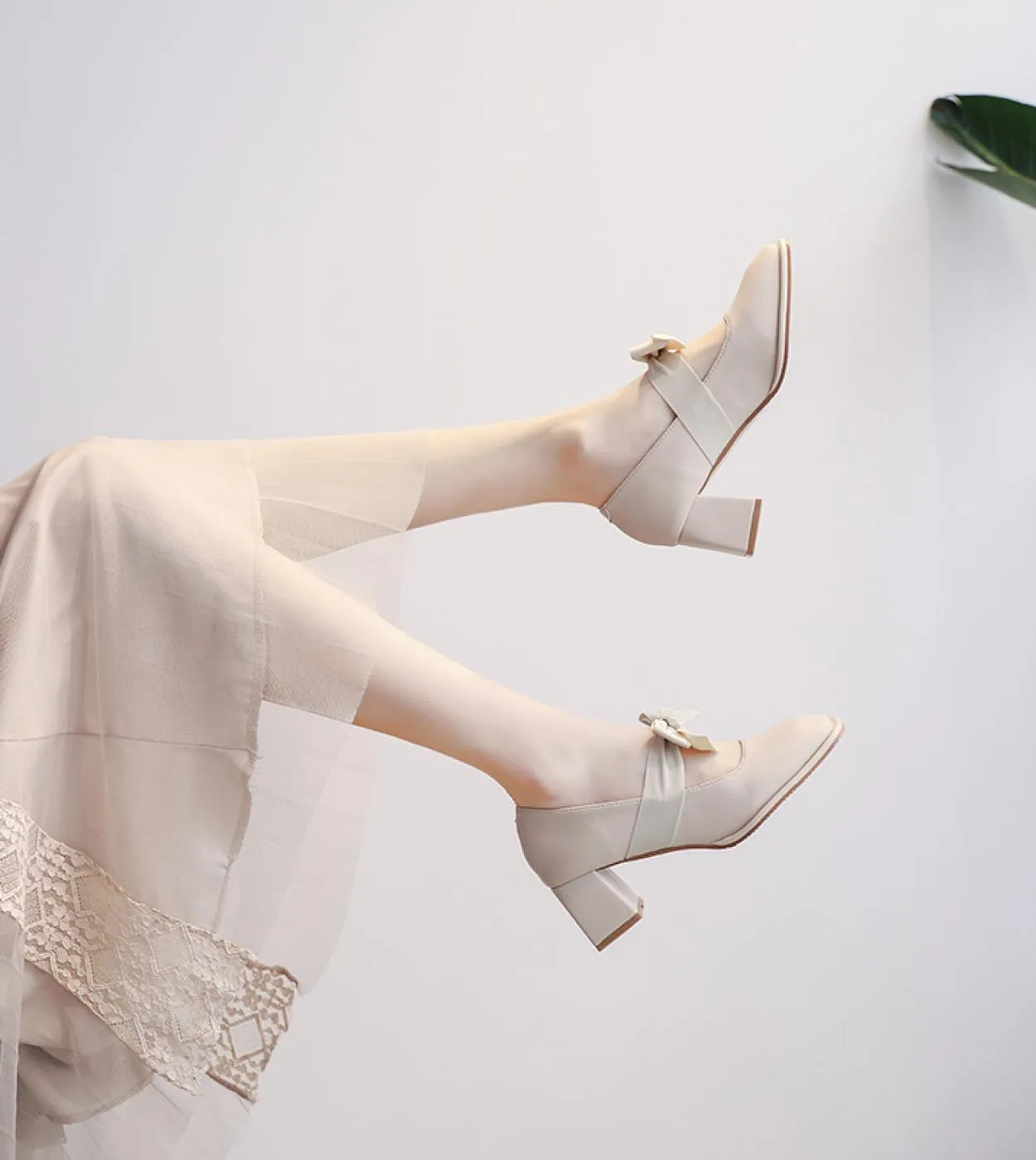 2022 primavera e autunno nuovo colore solido allmatch fata scarpe delicate tacco medio tacco spesso dolce Mary Jane scarpe singo