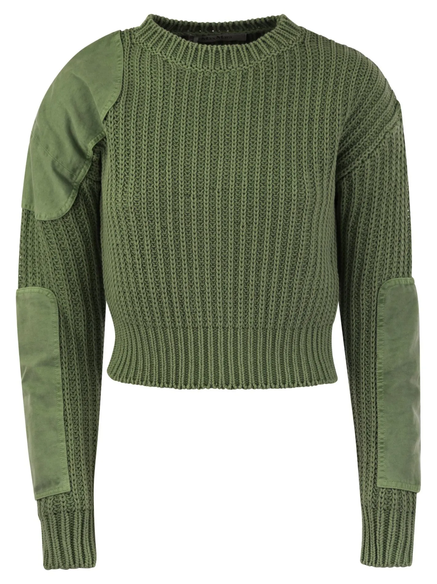 ABISSO1234 – Pullover crop in cotone a coste