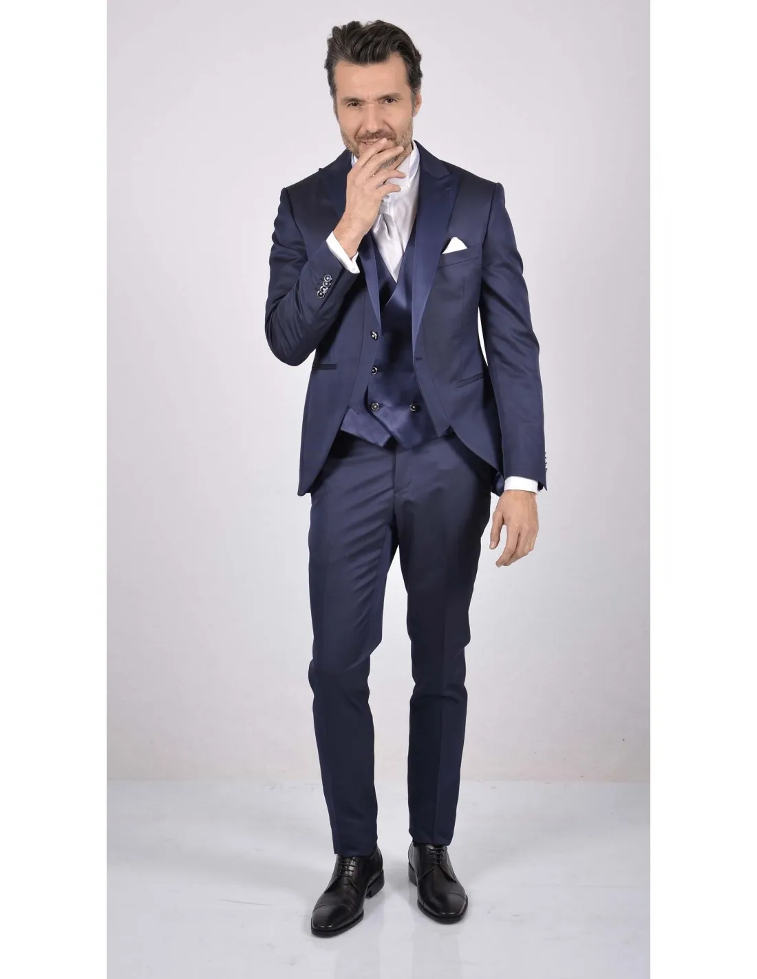 Abito Blu gilet doppiopetto