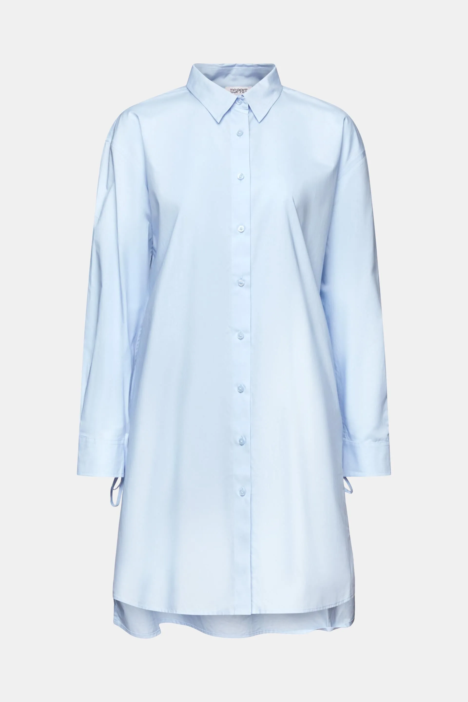 Abito camicia in popeline con nodi decorativi