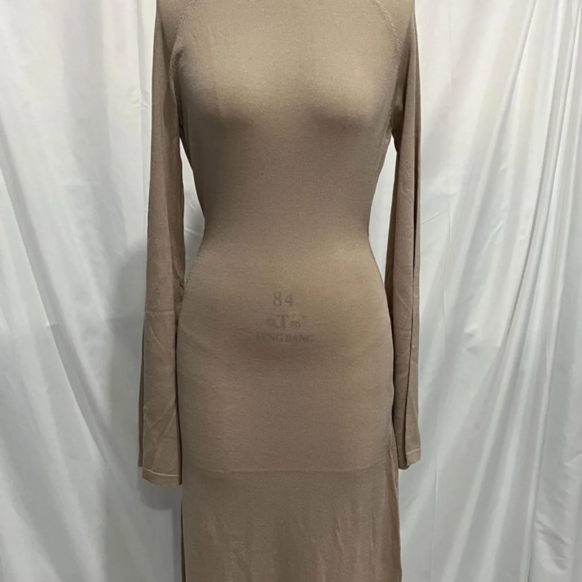 Abito con lacci senza schienale in maglia per donna Abito bianco con spalle scoperte per le vacanze al mare Abito casual a