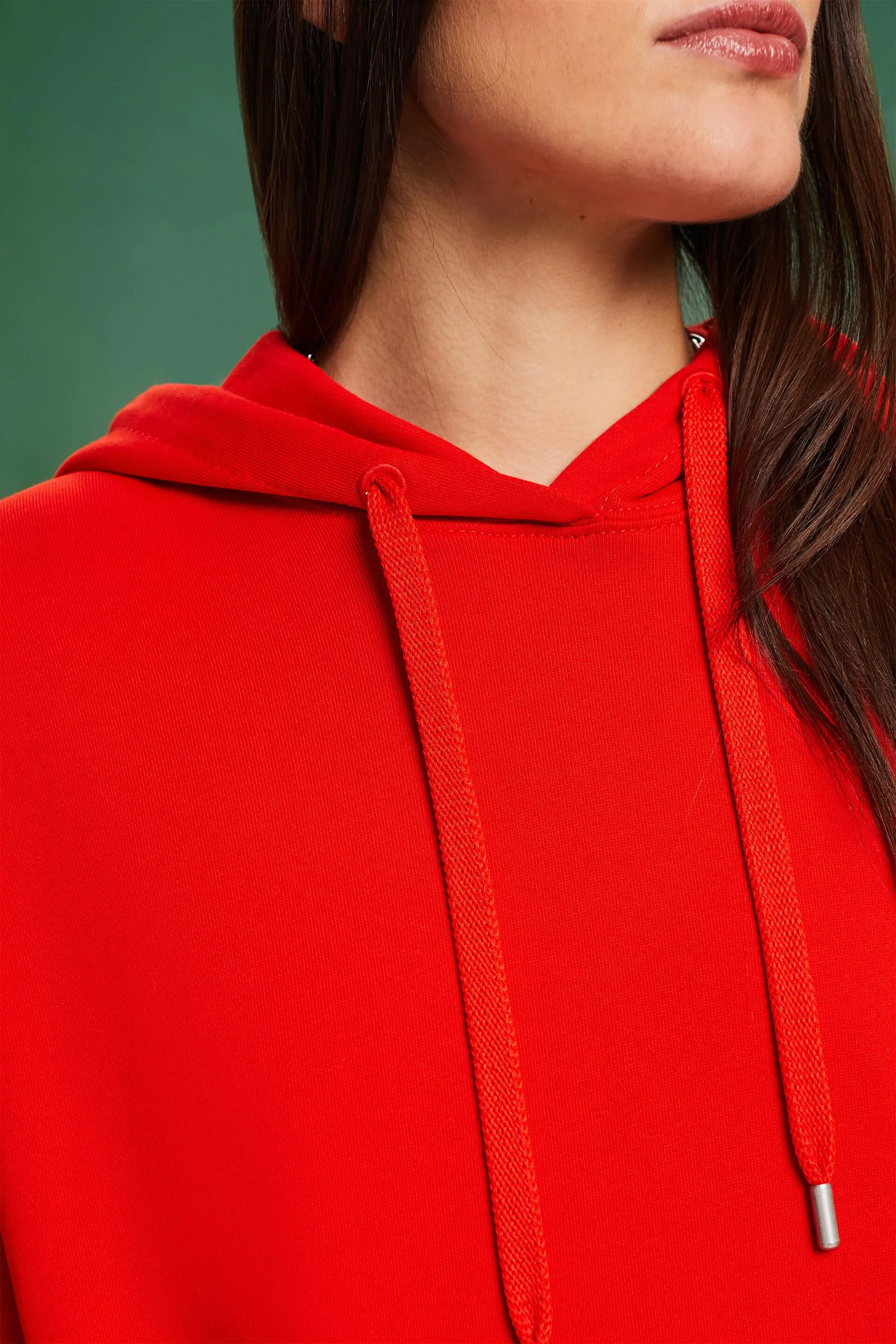 Abito in felpa con cappuccio oversize