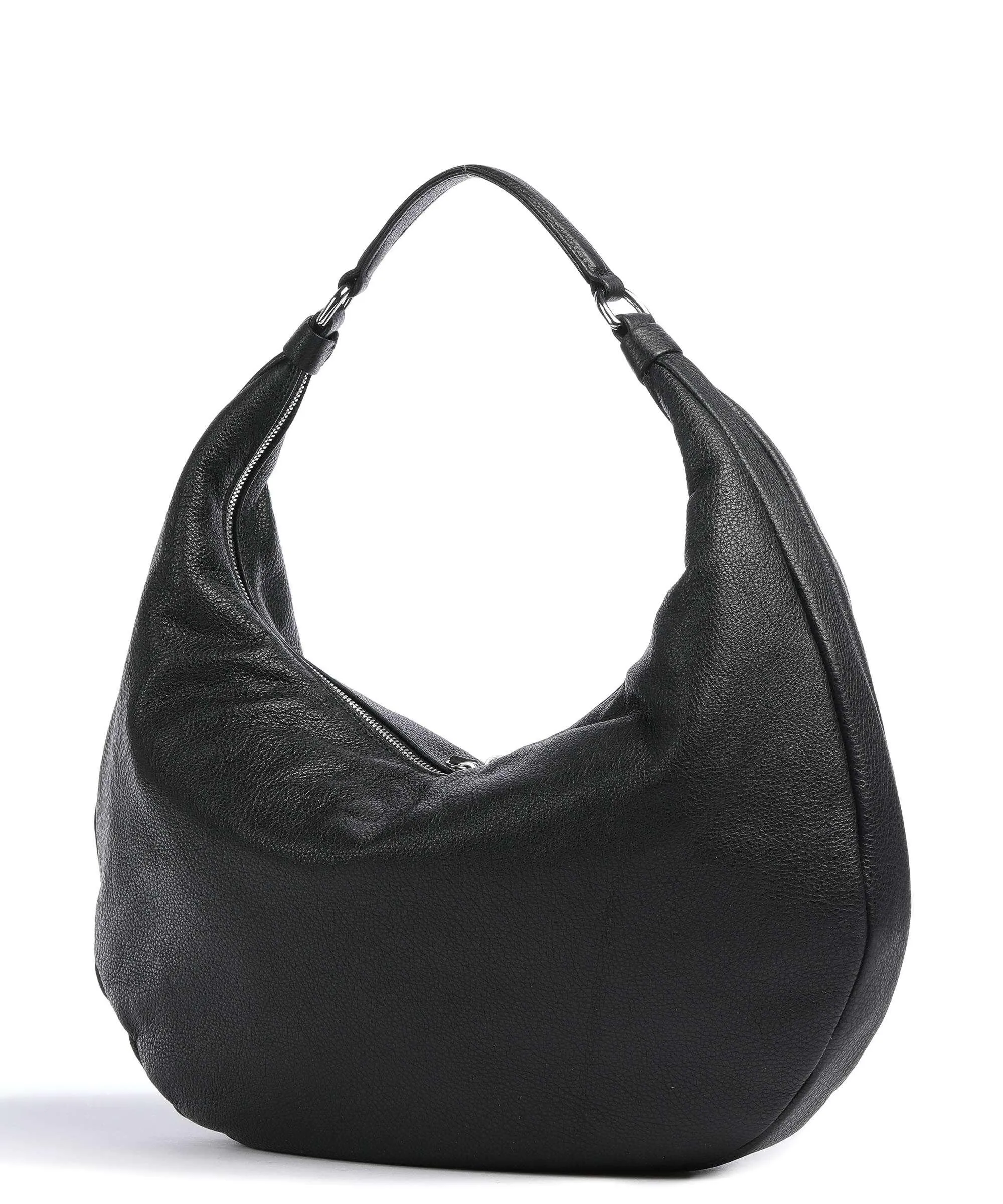  Abro Dalia Nana Borsa hobo pelle di vacchetta grana nero  