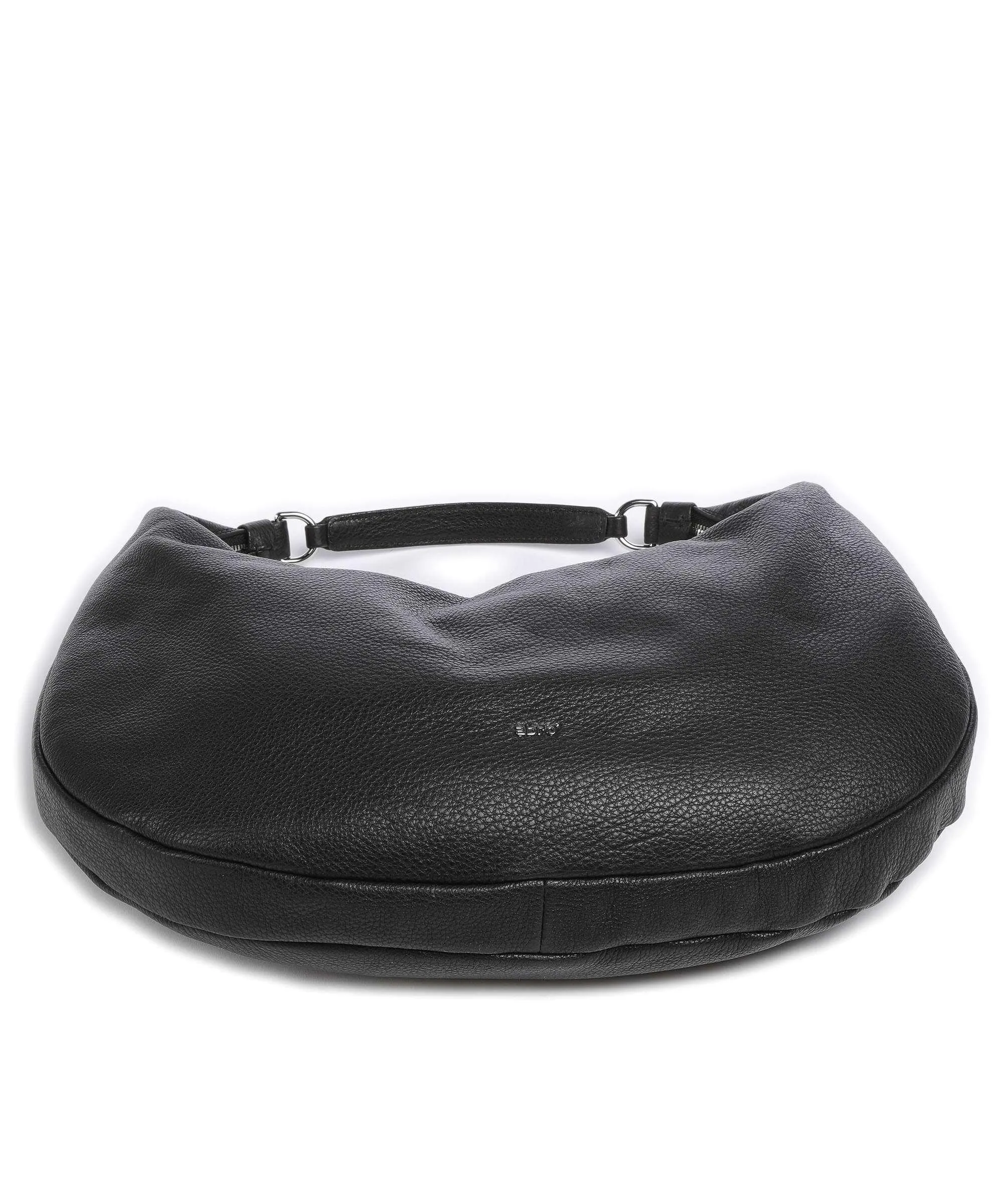  Abro Dalia Nana Borsa hobo pelle di vacchetta grana nero  
