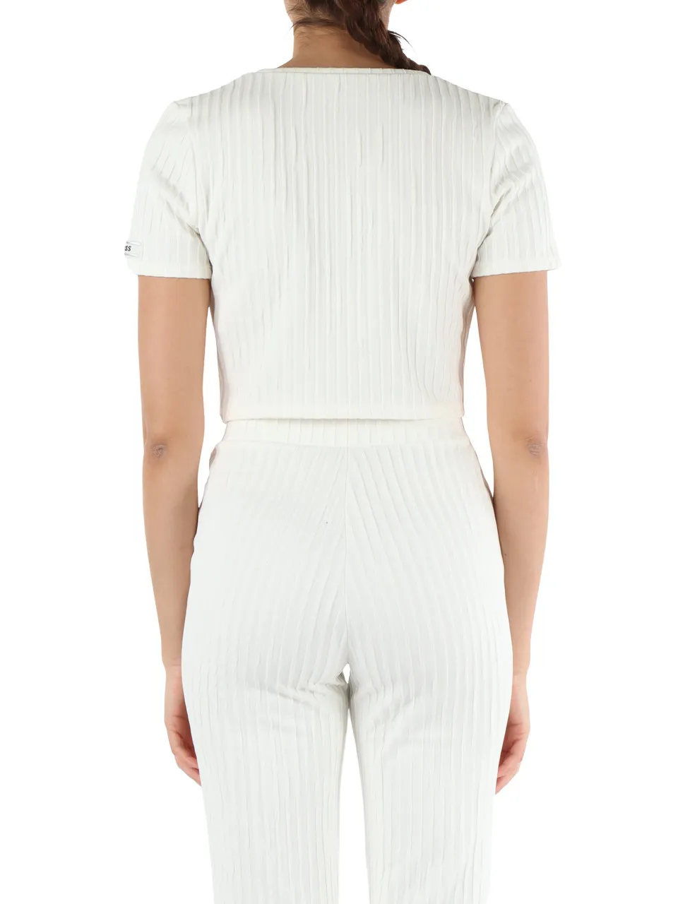 ACTIVE: T-shirt in cotone stretch con patch logo