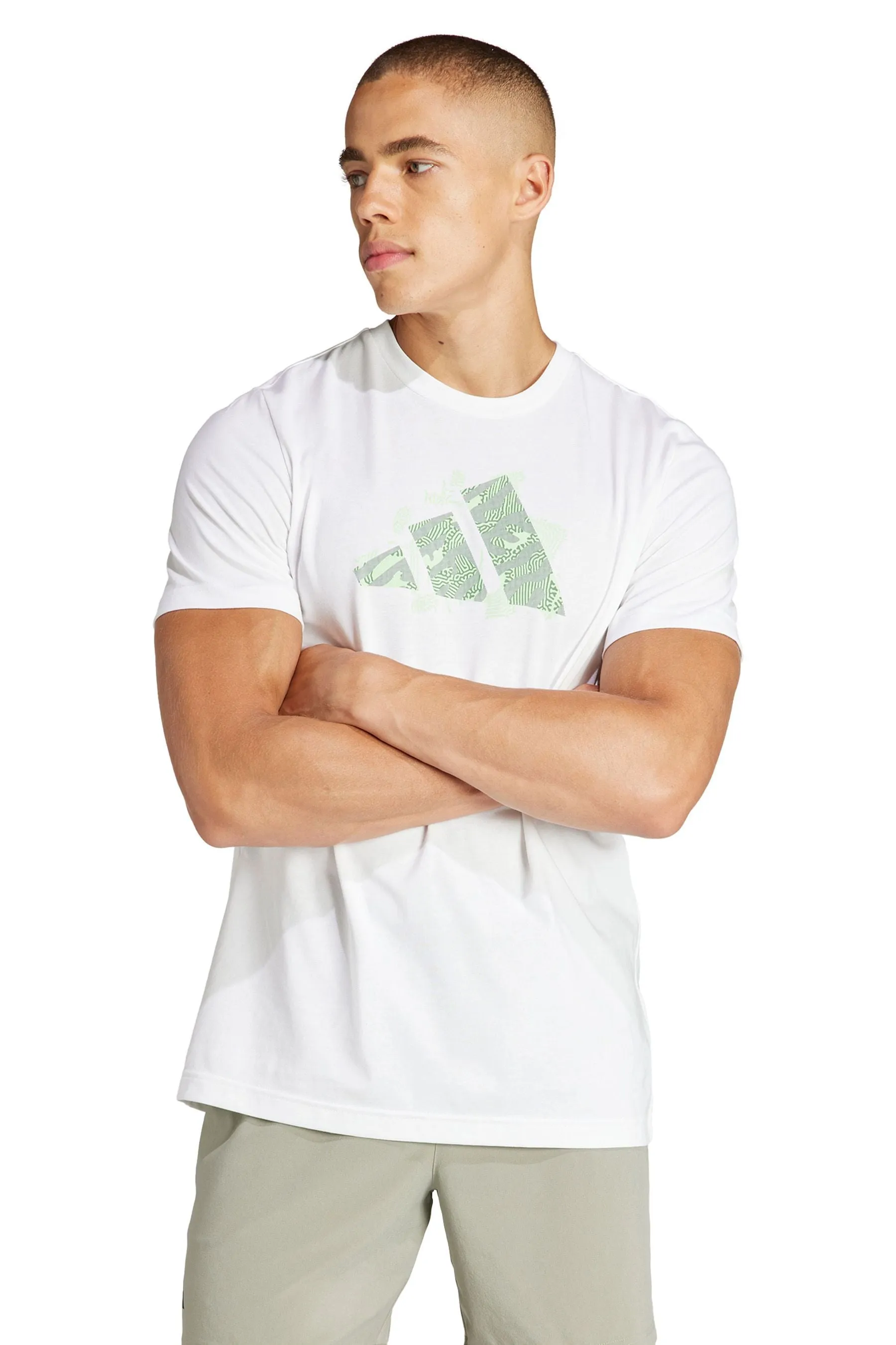 adidas - AEROREADY - T-shirt da tennis con logo e stampa grafica
