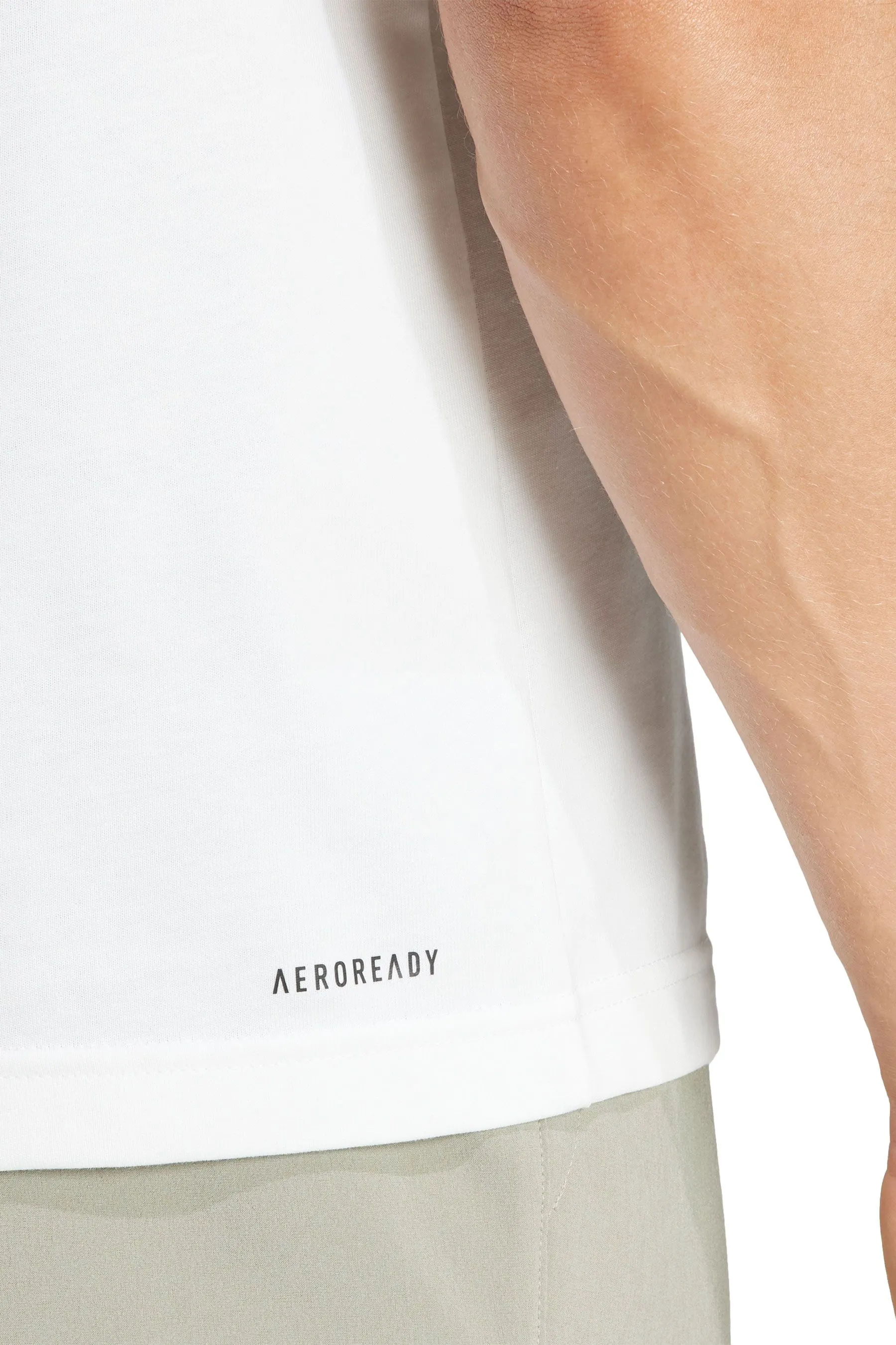 adidas - AEROREADY - T-shirt da tennis con logo e stampa grafica