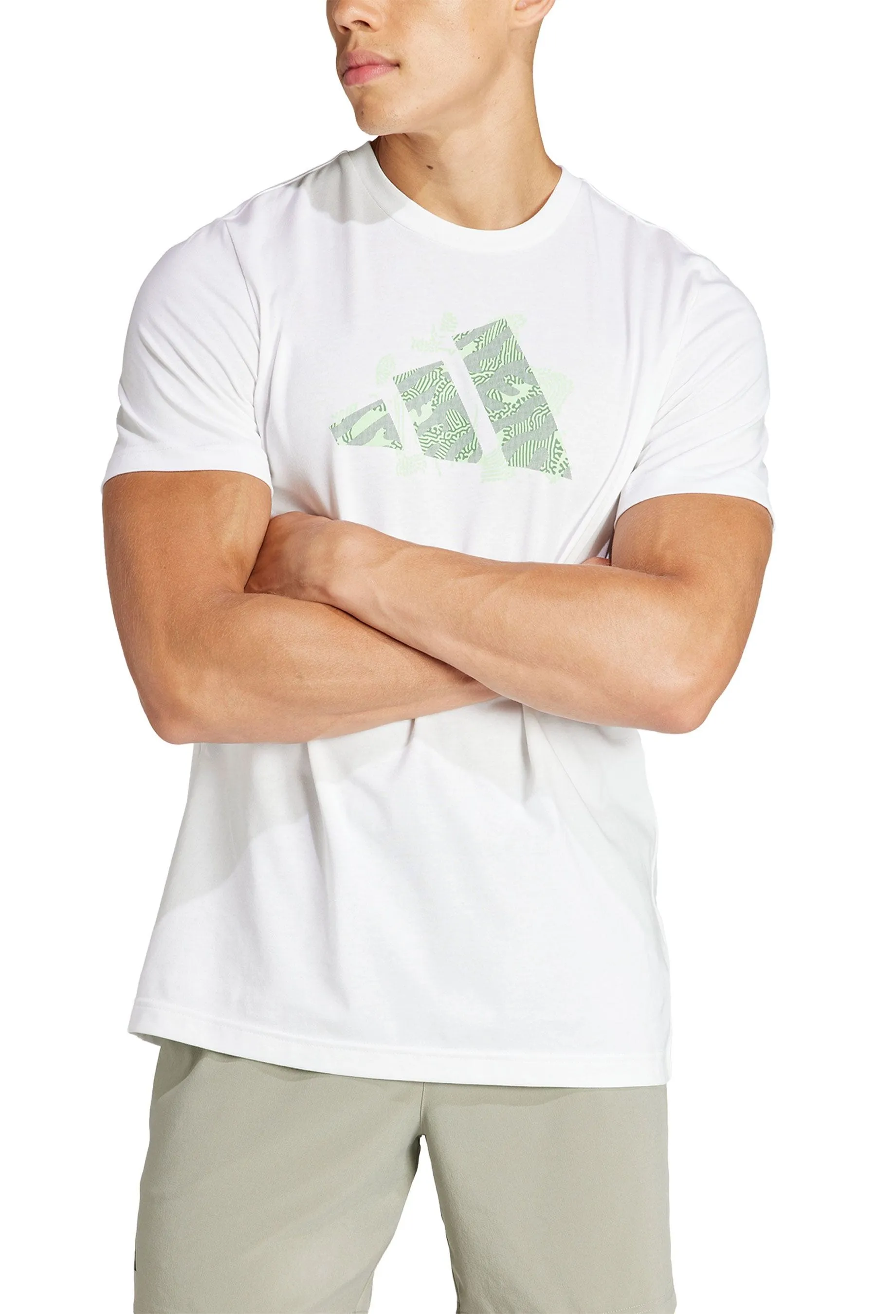 adidas - AEROREADY - T-shirt da tennis con logo e stampa grafica
