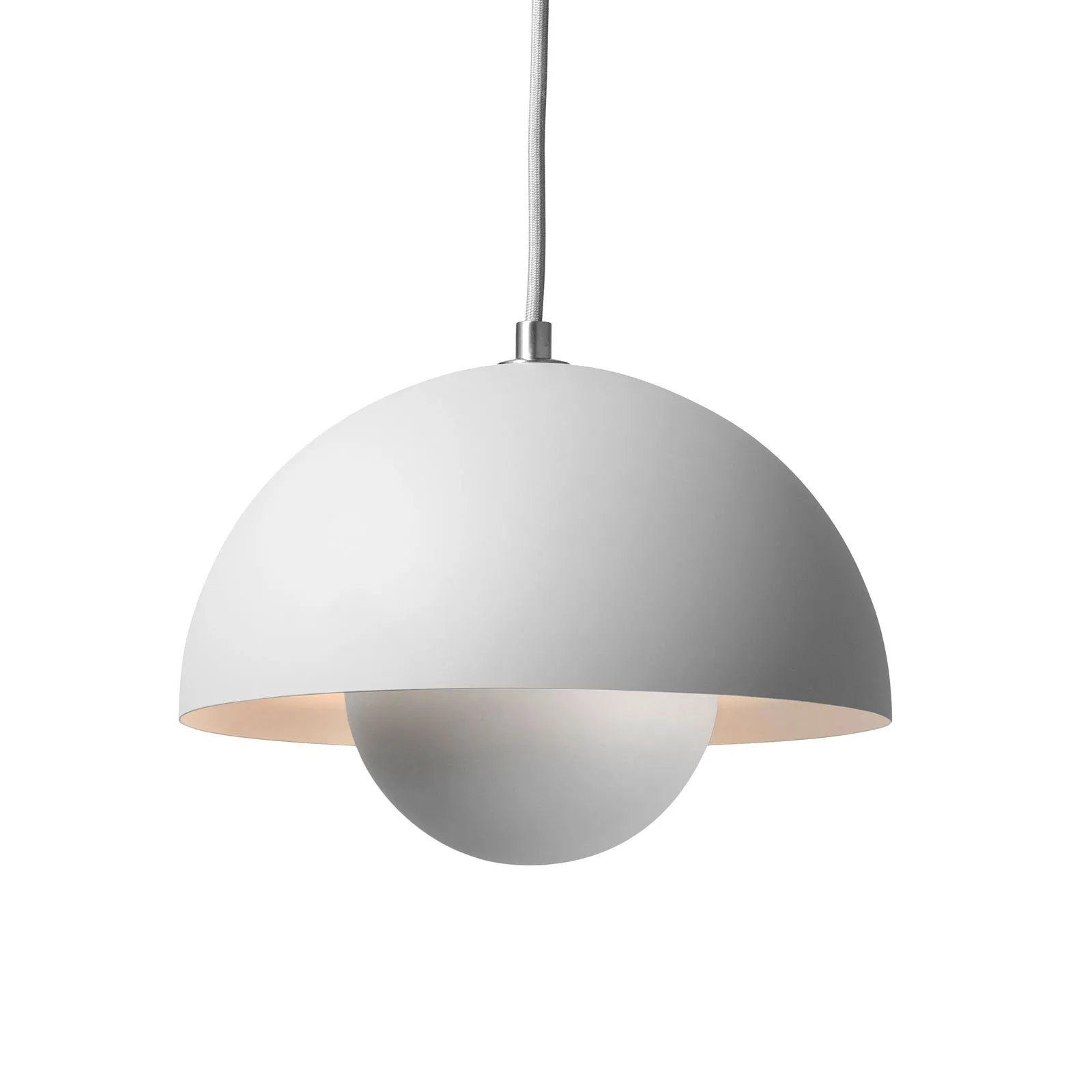 &Tradizione lampada a sospensione Flowerpot VP1, Ø 23 cm, grigio chiaro