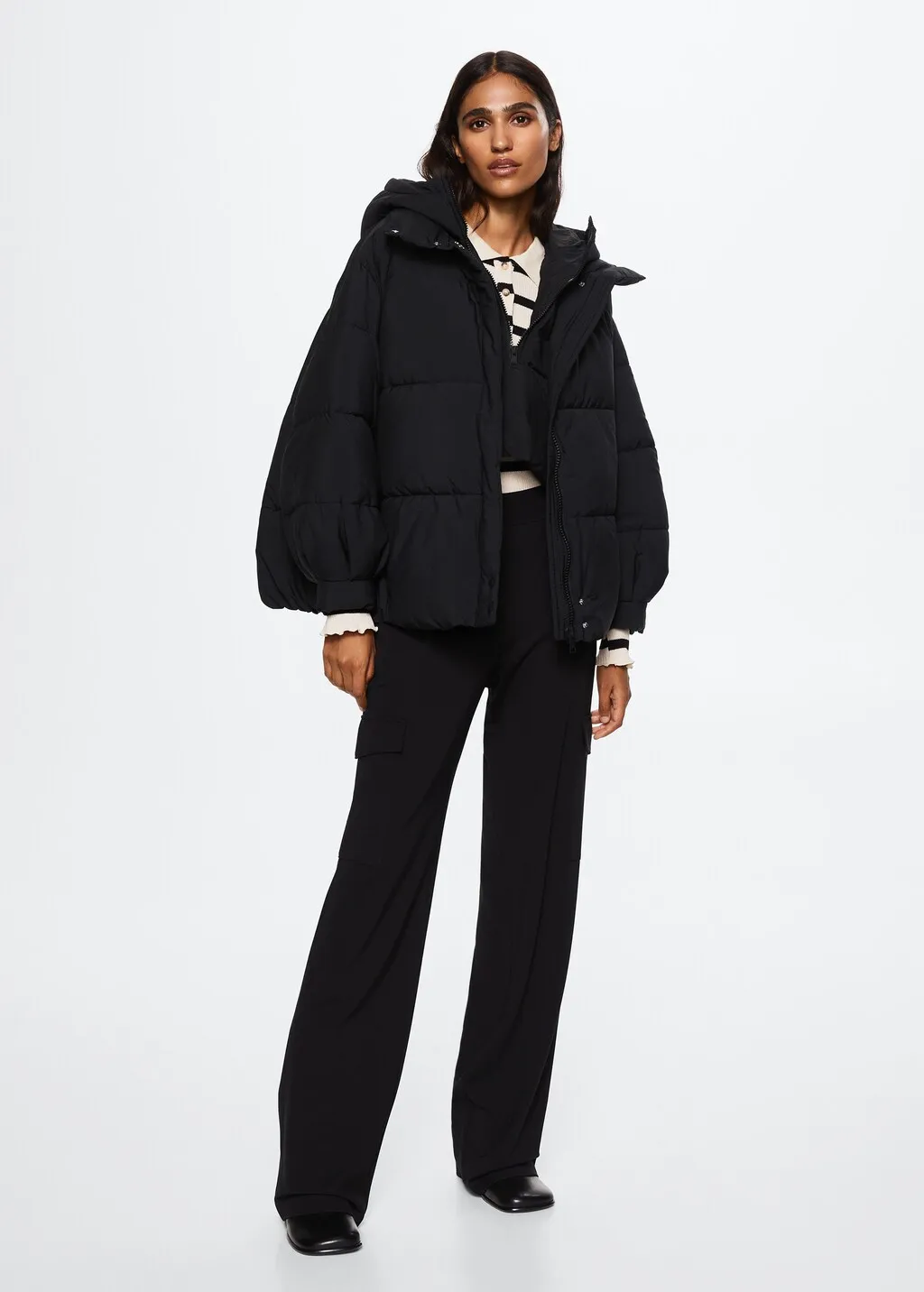 Anorak trapuntato oversize