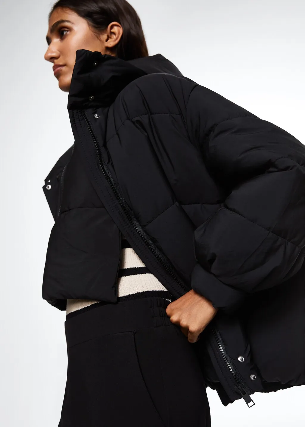 Anorak trapuntato oversize