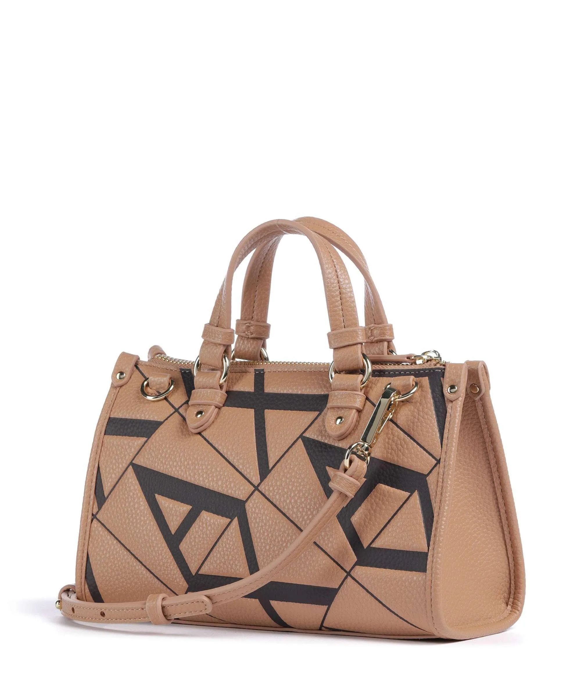  Armani Exchange Gynger S Borsa a mano pelle sintetica marrone chiaro  