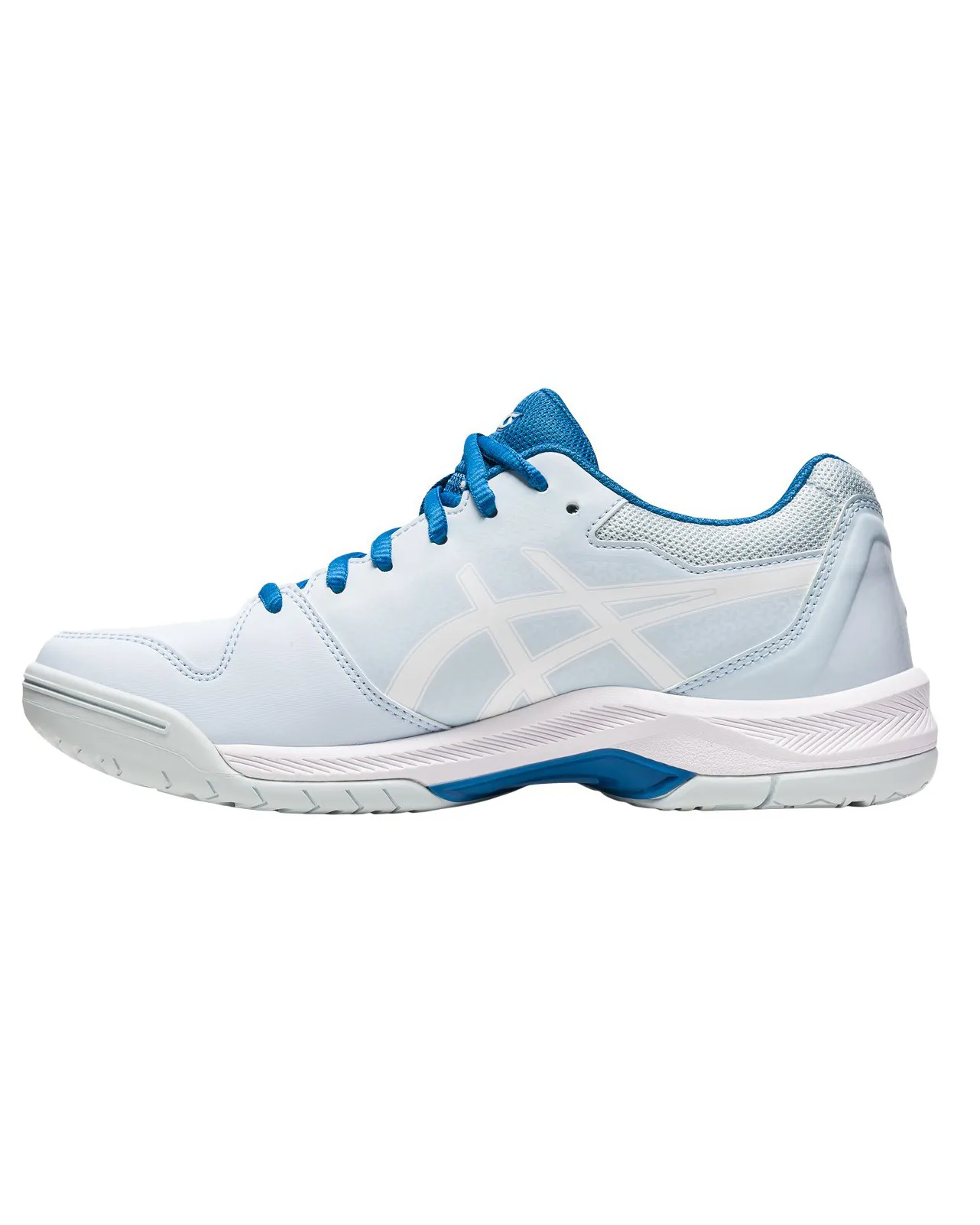 ASICS - Scarpa da tennis azzurra e bianca con ammortizzazione in GEL, numerata 37,5/42,5 - GEL DEDICATE 7                       