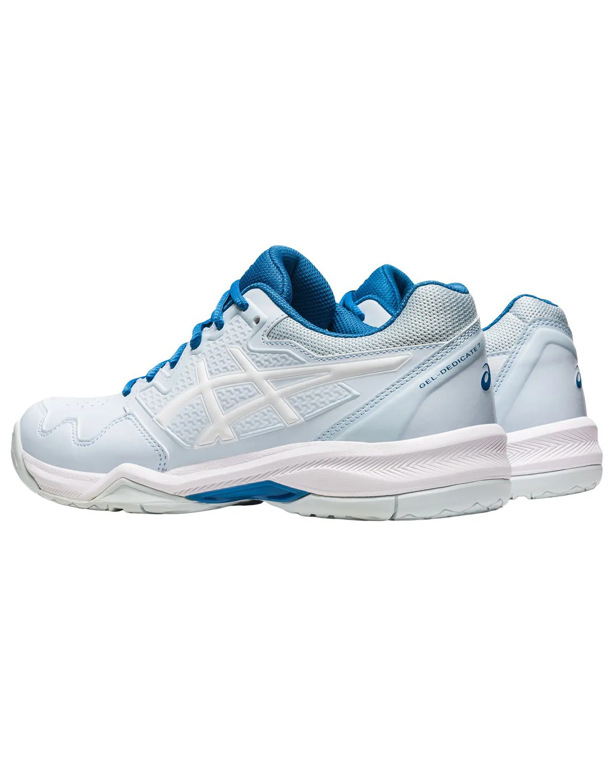 ASICS - Scarpa da tennis azzurra e bianca con ammortizzazione in GEL, numerata 37,5/42,5 - GEL DEDICATE 7                       