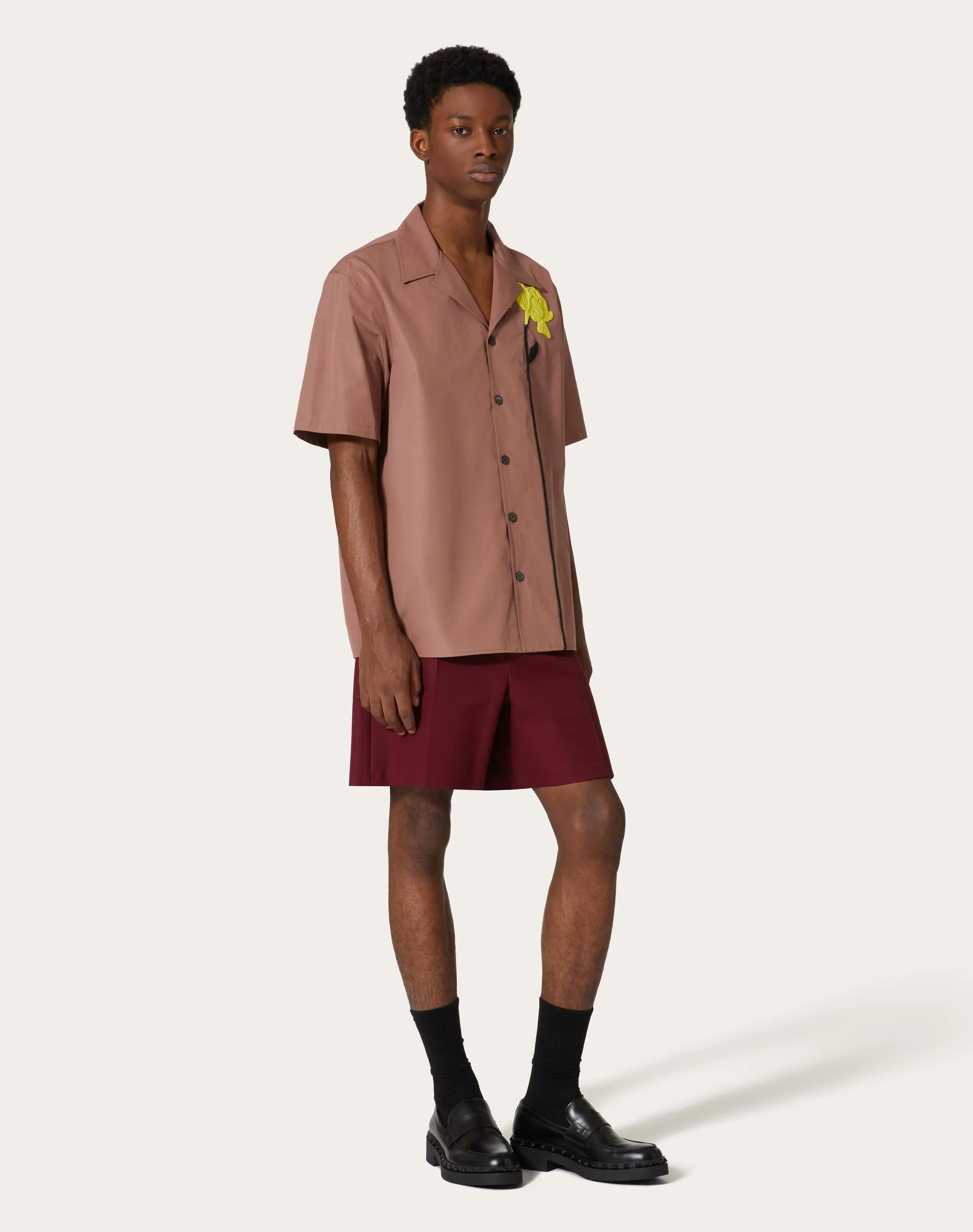 BERMUDA IN DOUBLE DI COTONE LEGGERO