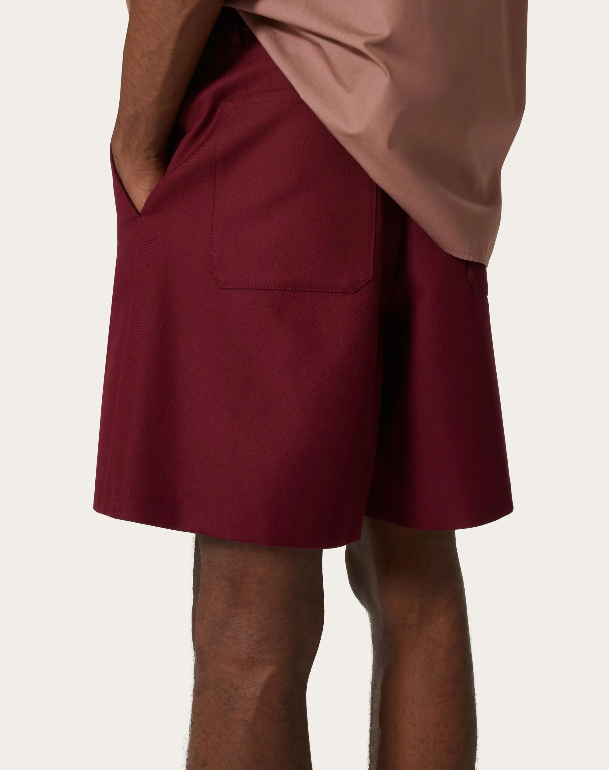 BERMUDA IN DOUBLE DI COTONE LEGGERO