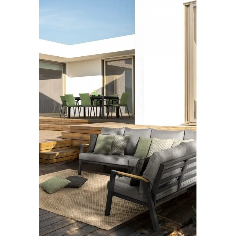 Bizzotto outdoor Fodera cuscino esterno Daya grigio 45x45