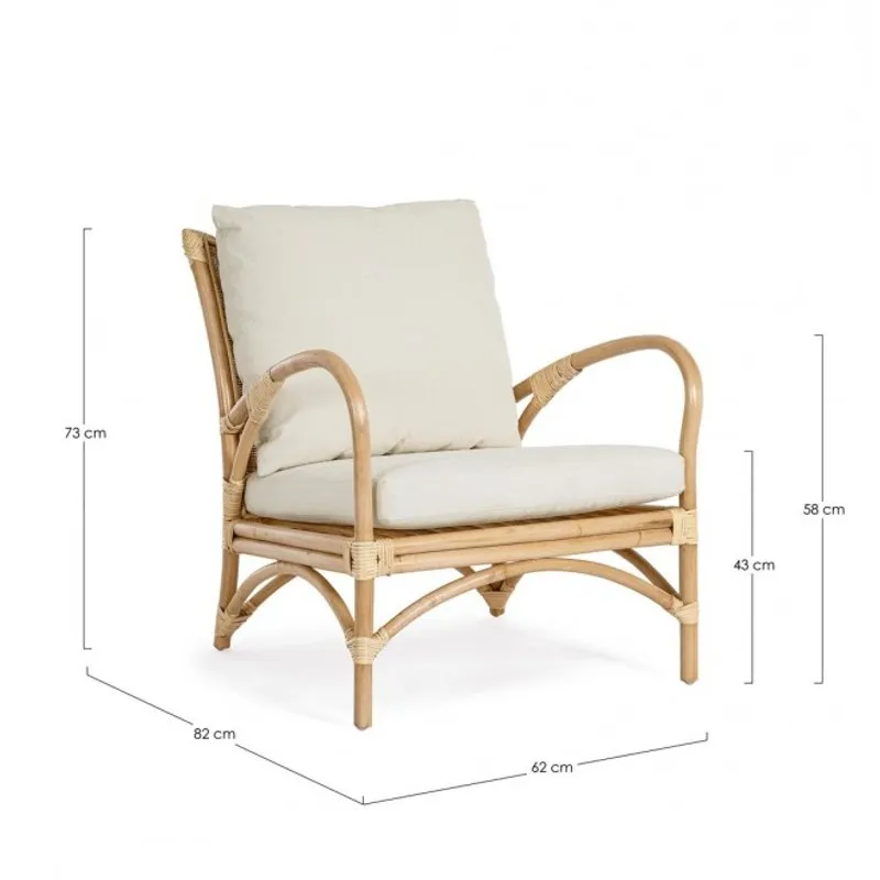 Bizzotto outdoor Poltrona con cuscini Alicante