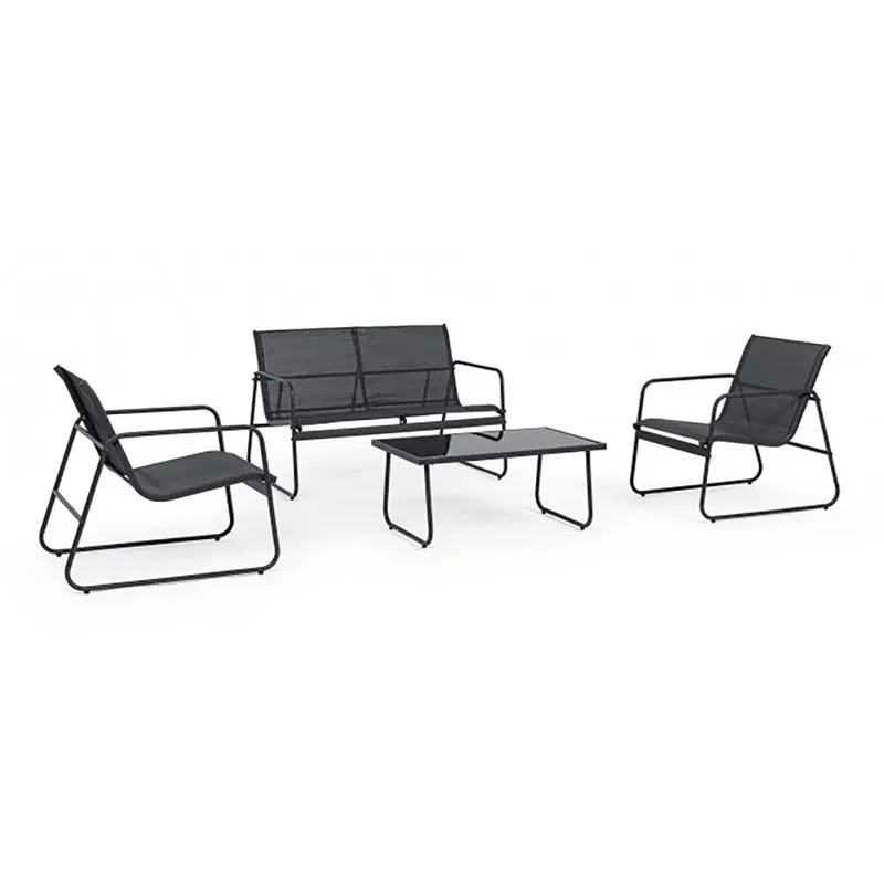 Bizzotto outdoor Set 4 Salotto Markus antracite ja18