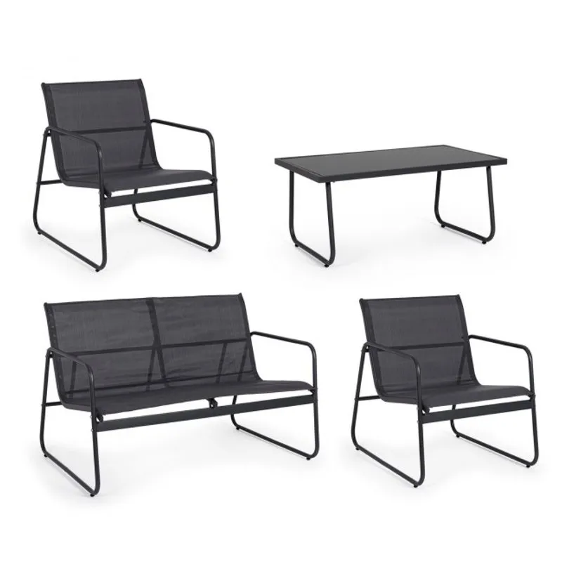 Bizzotto outdoor Set 4 Salotto Markus antracite ja18