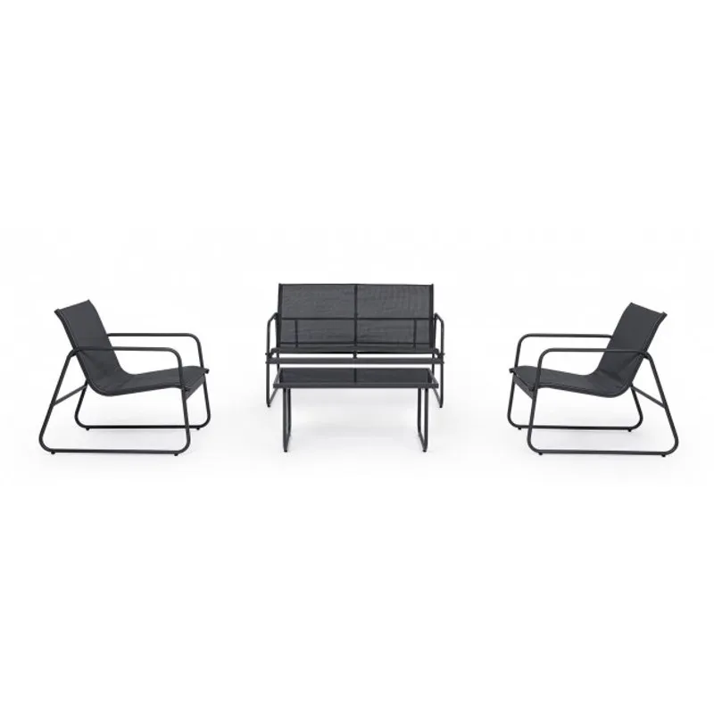 Bizzotto outdoor Set 4 Salotto Markus antracite ja18