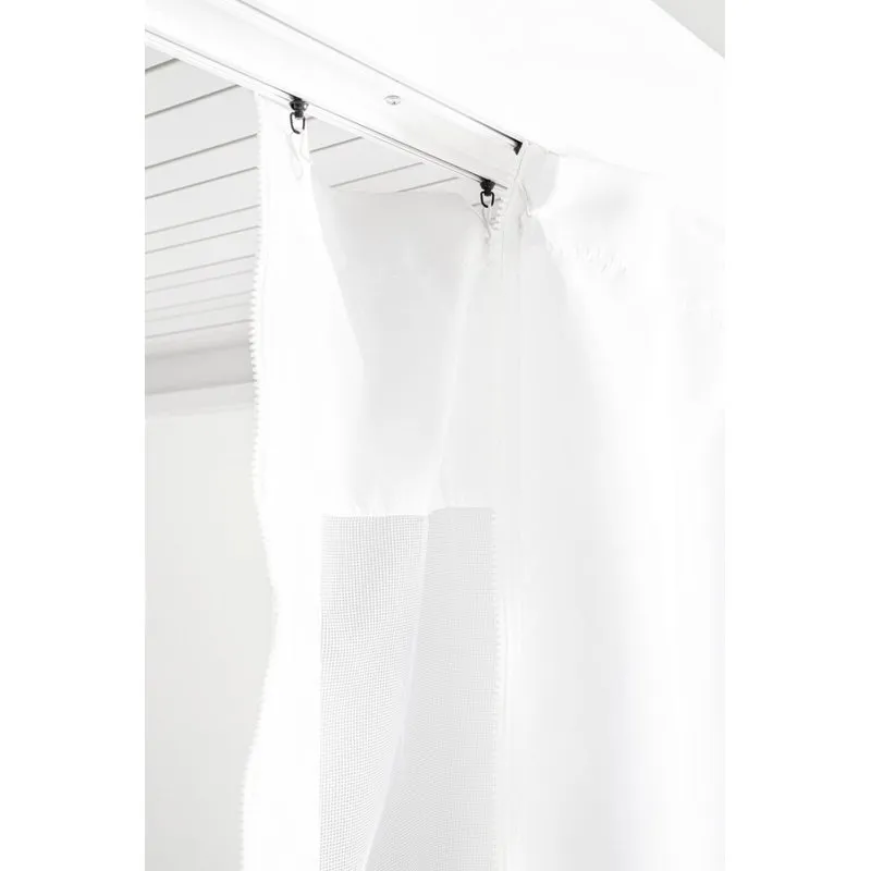 Bizzotto outdoor Set 4 teli laterali + zanzariera pergola ocean 3x4 bianco
