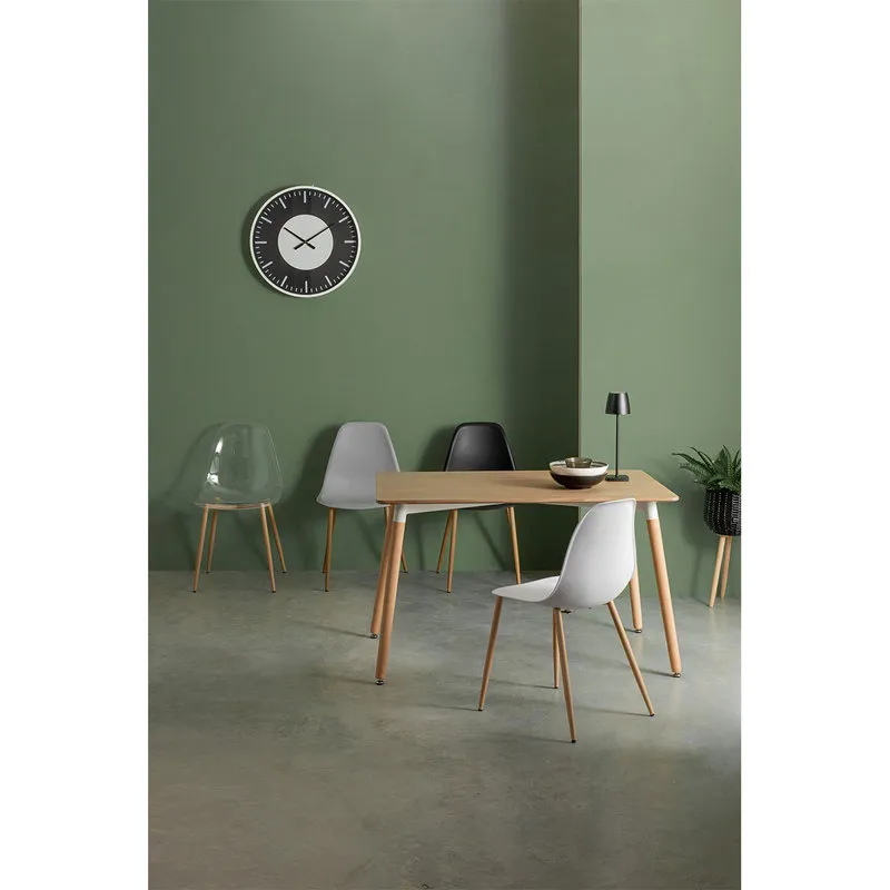Bizzotto Set 4 sedie Mandy grigio