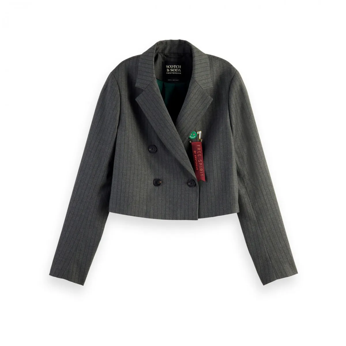 Blazer A Vita Alta A Righe