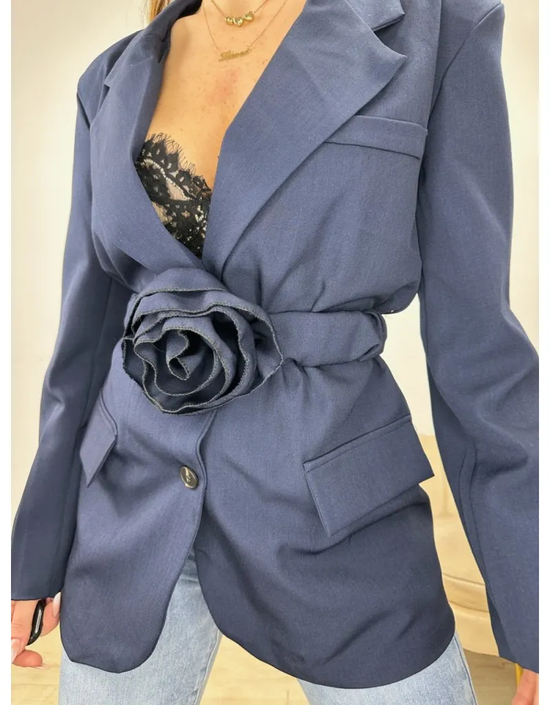 BLAZER ROSE BLU