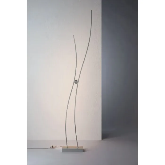 Bopp Flow Lampada da terra LED Alluminio, 1-Luce