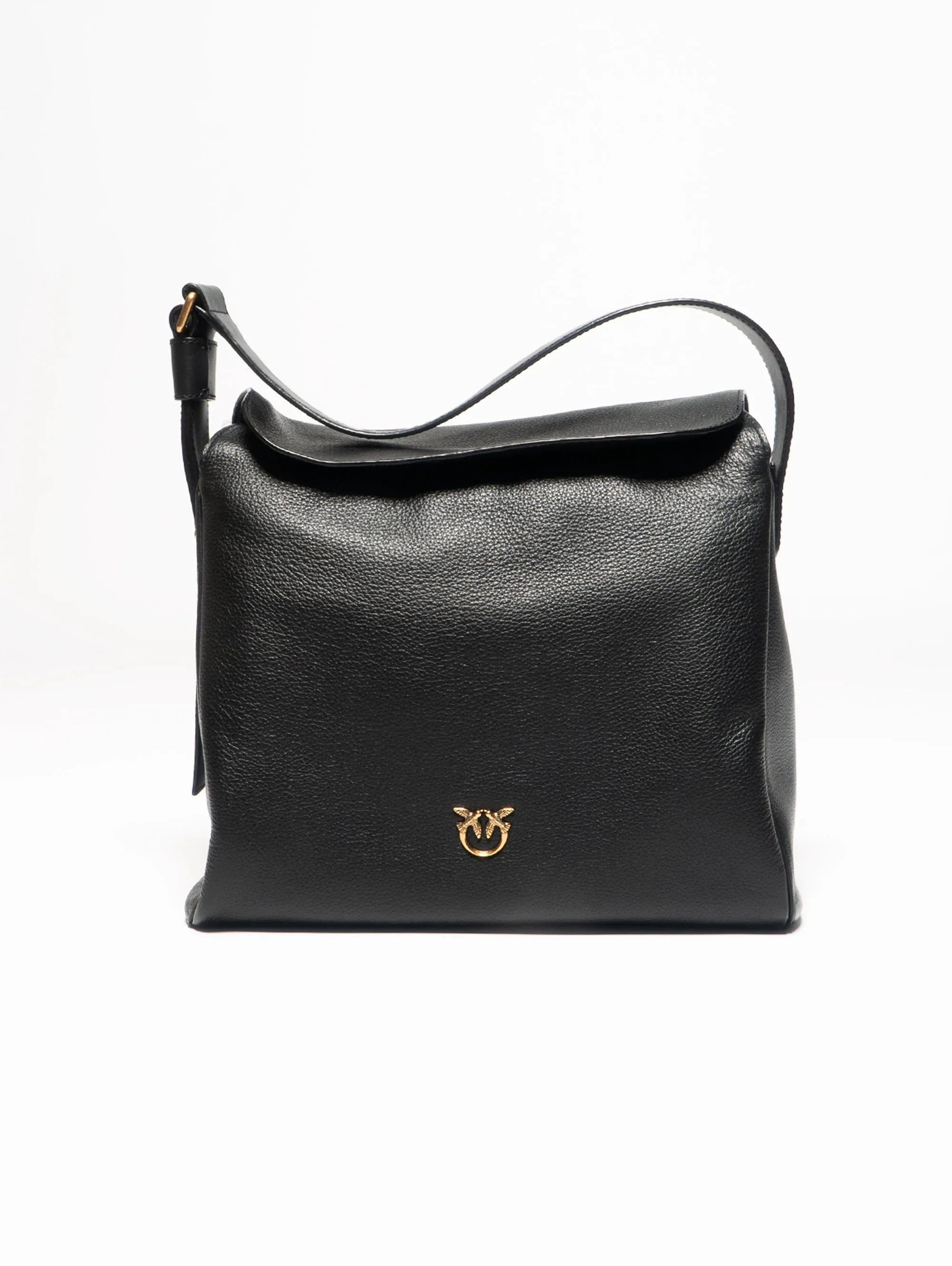 Borsa a Mano in Pelle Bottalata Nero