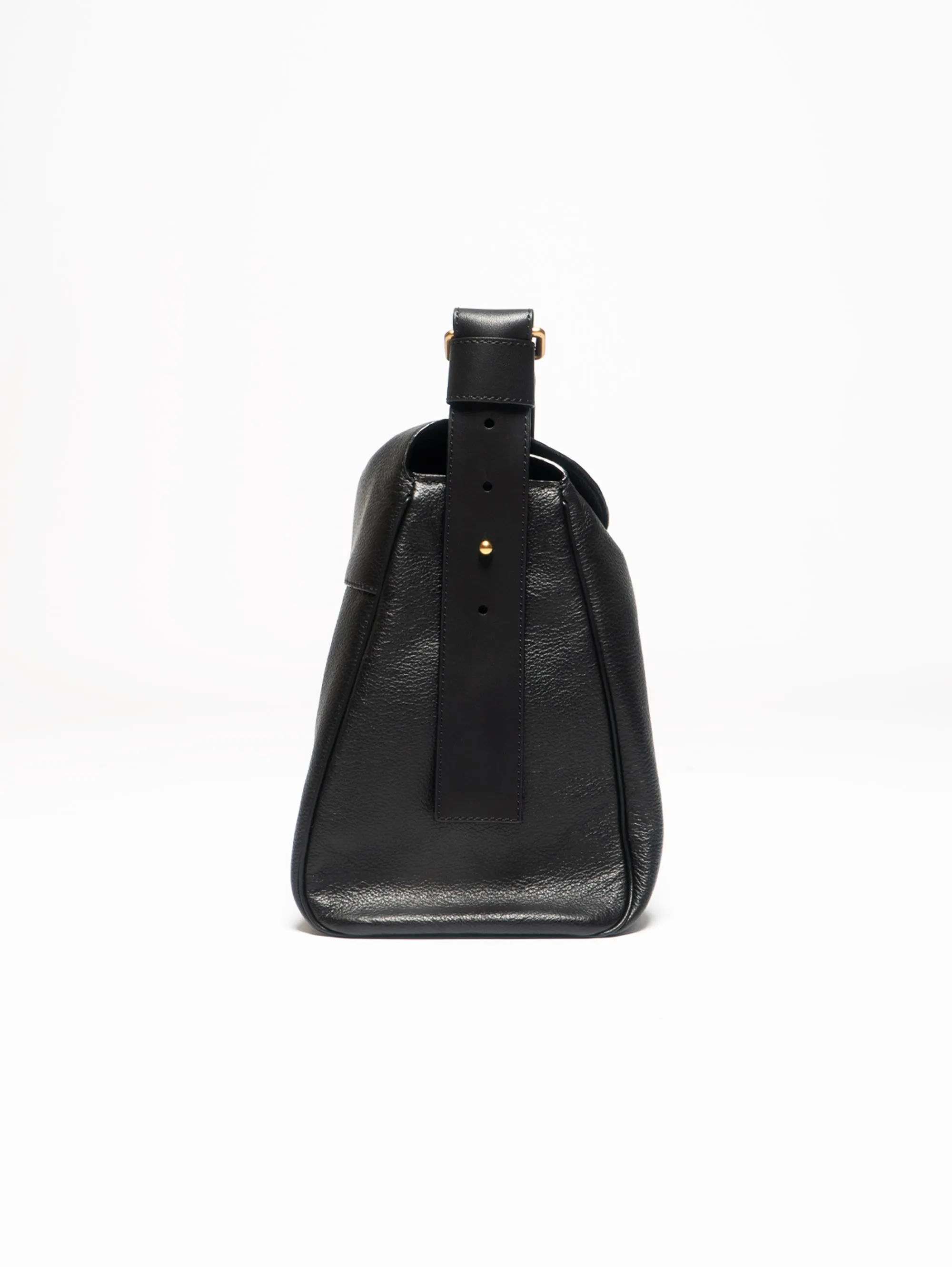 Borsa a Mano in Pelle Bottalata Nero