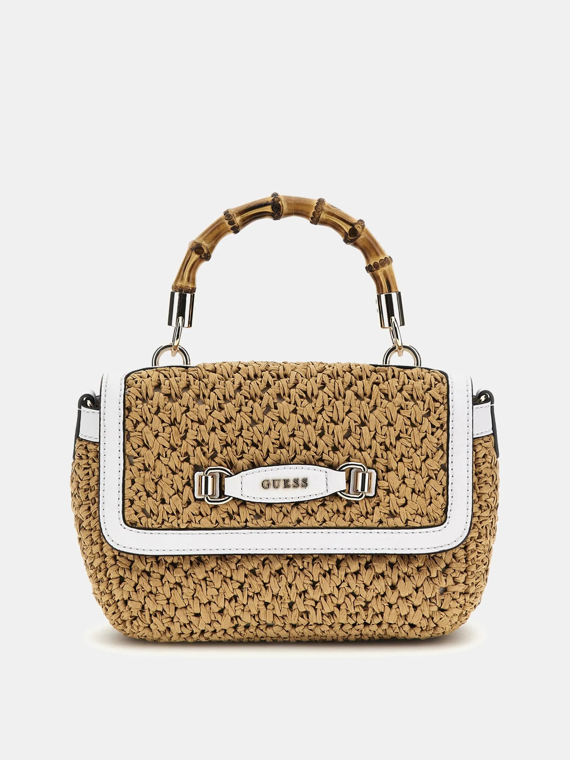 Borsa a mano siria paglia guess