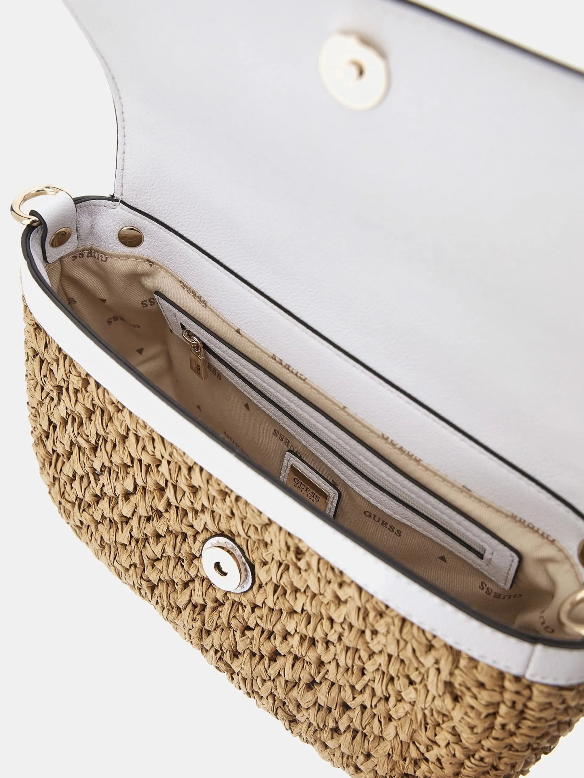 Borsa a mano siria paglia guess