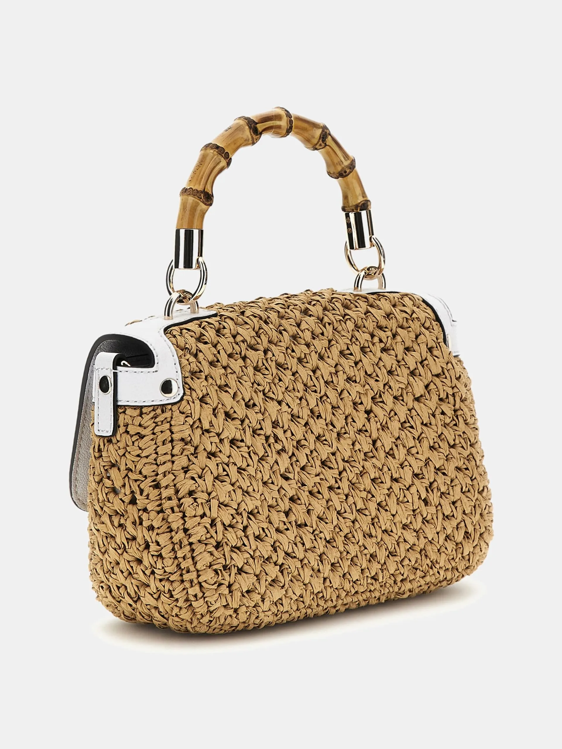 Borsa a mano siria paglia guess