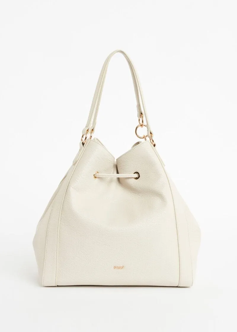 Borsa a secchiello in simil pelle