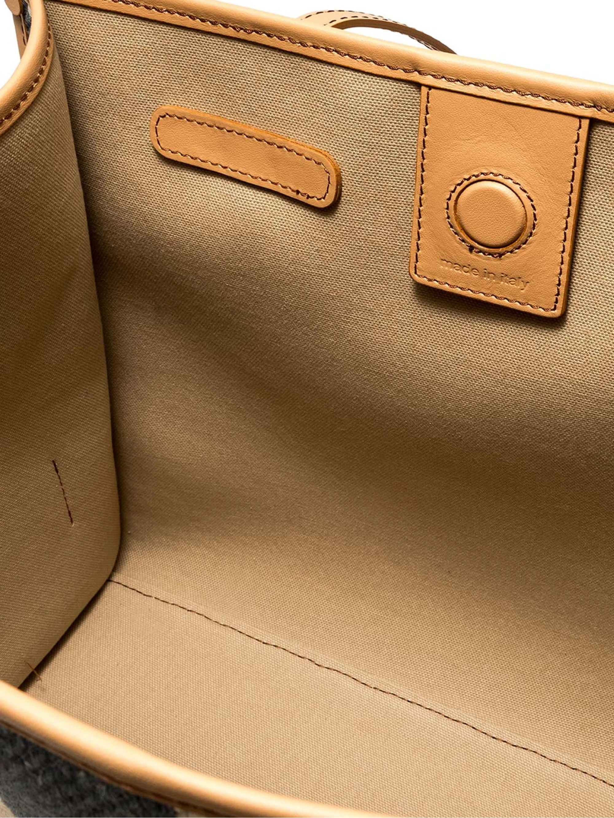 Borsa a Spalla a Righe Blu