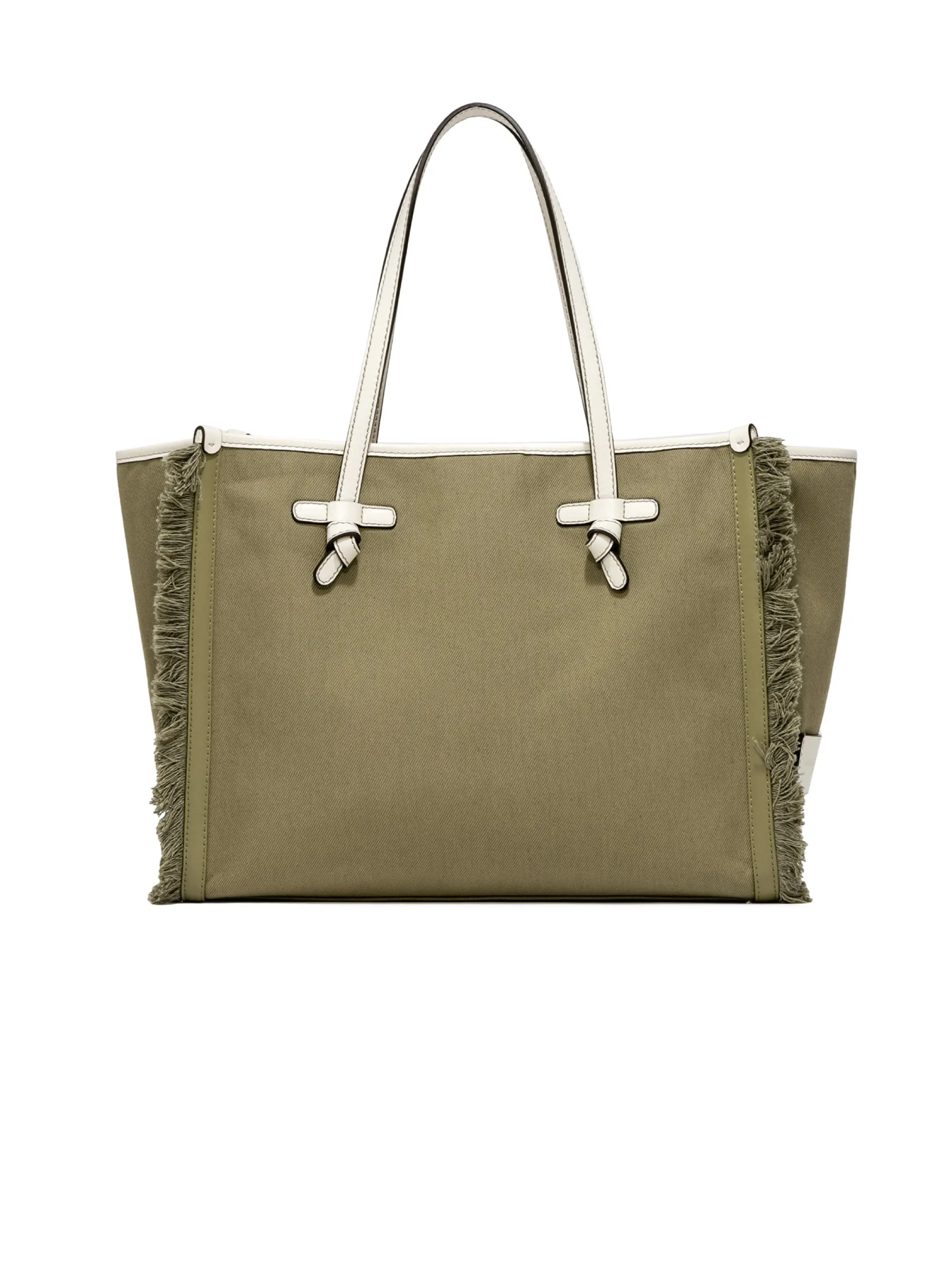 Borsa a Spalla con Frange Verde