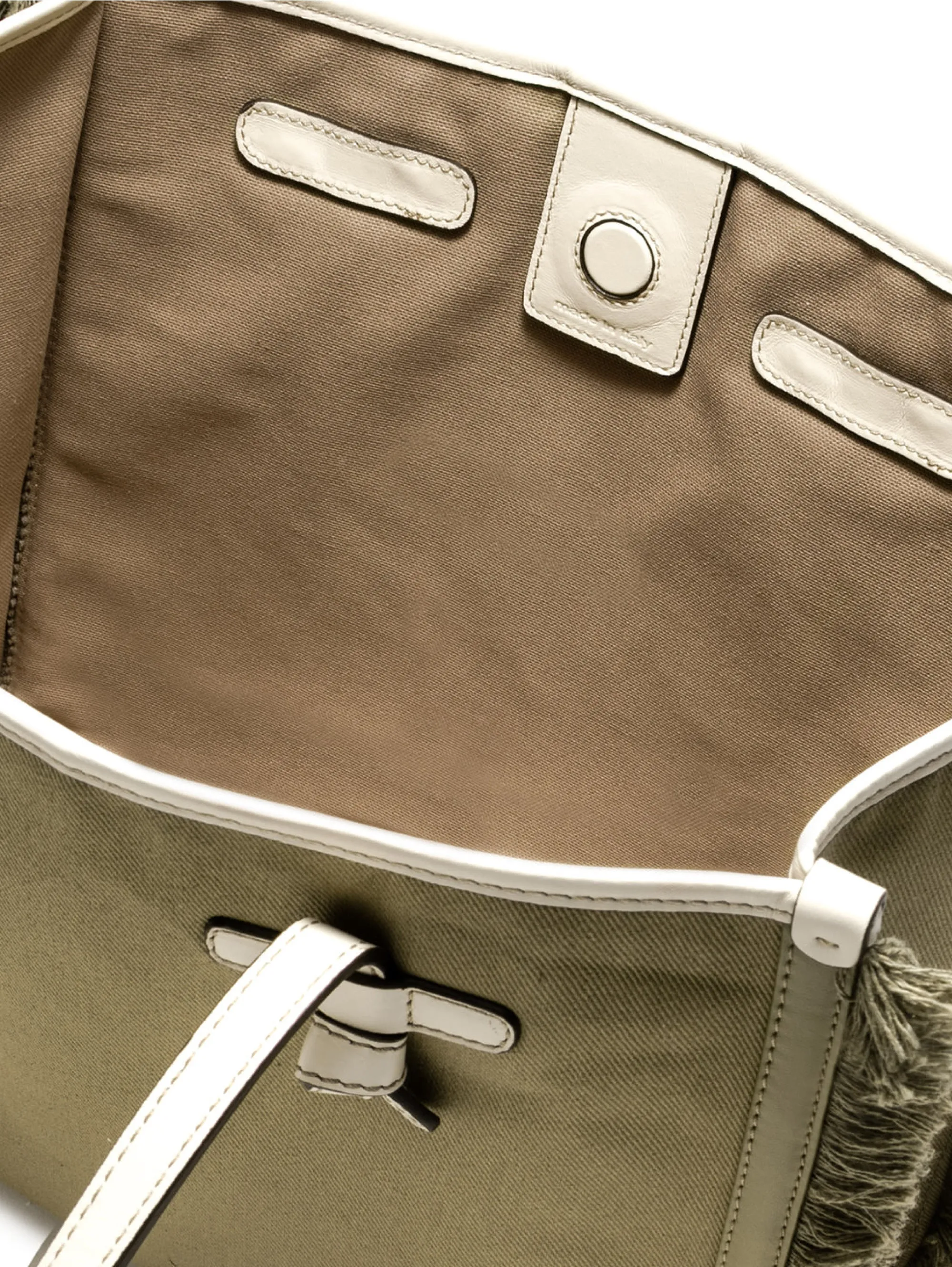 Borsa a Spalla con Frange Verde
