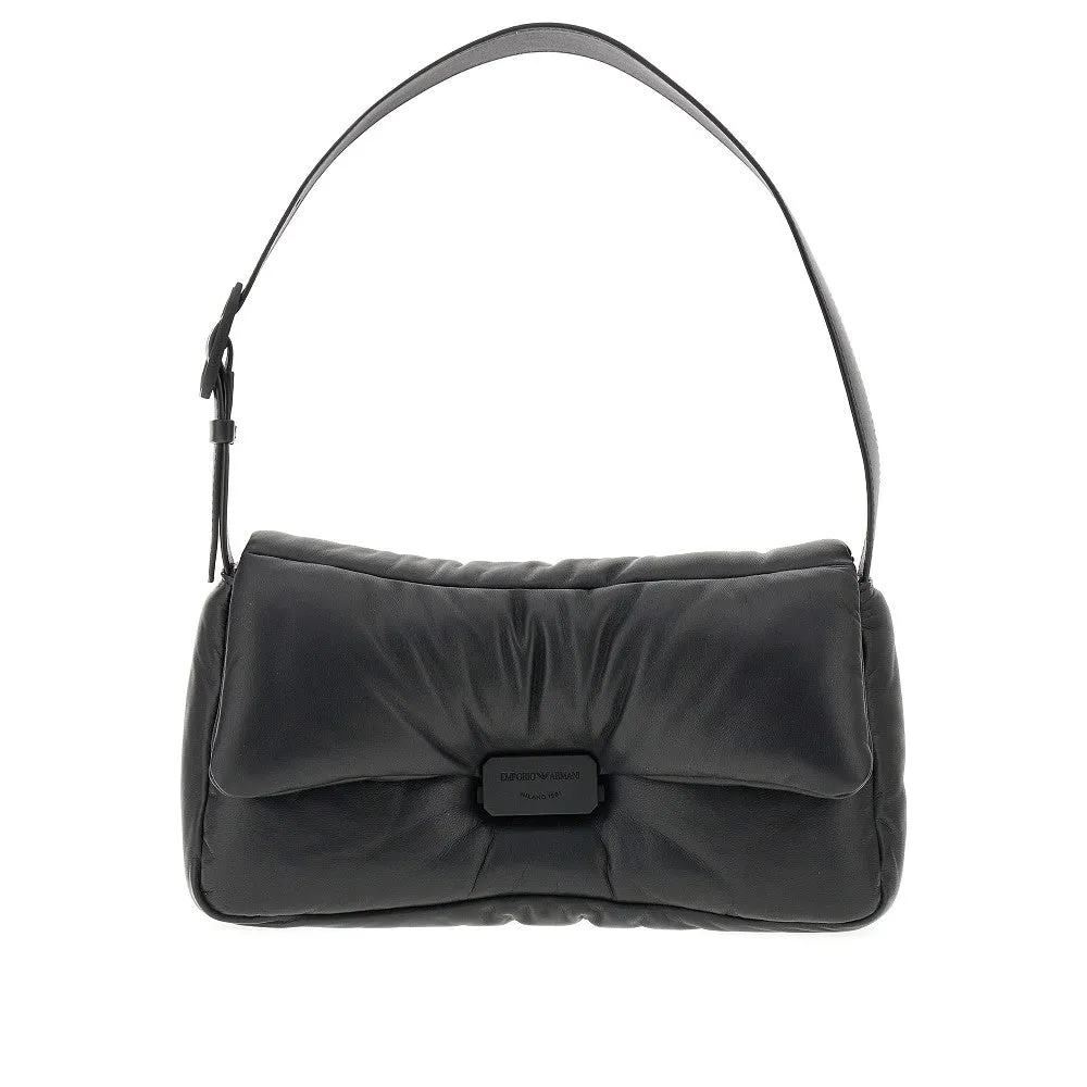 Borsa a spalla in nappa imbottita