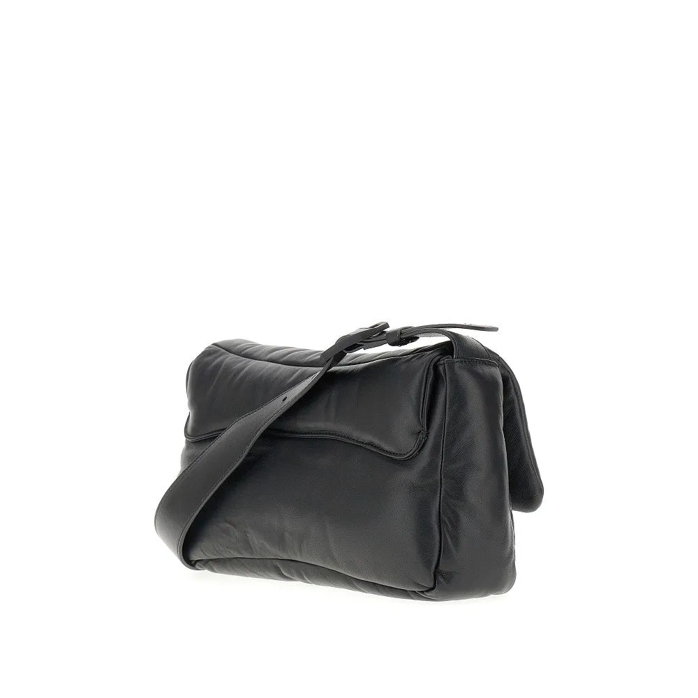 Borsa a spalla in nappa imbottita