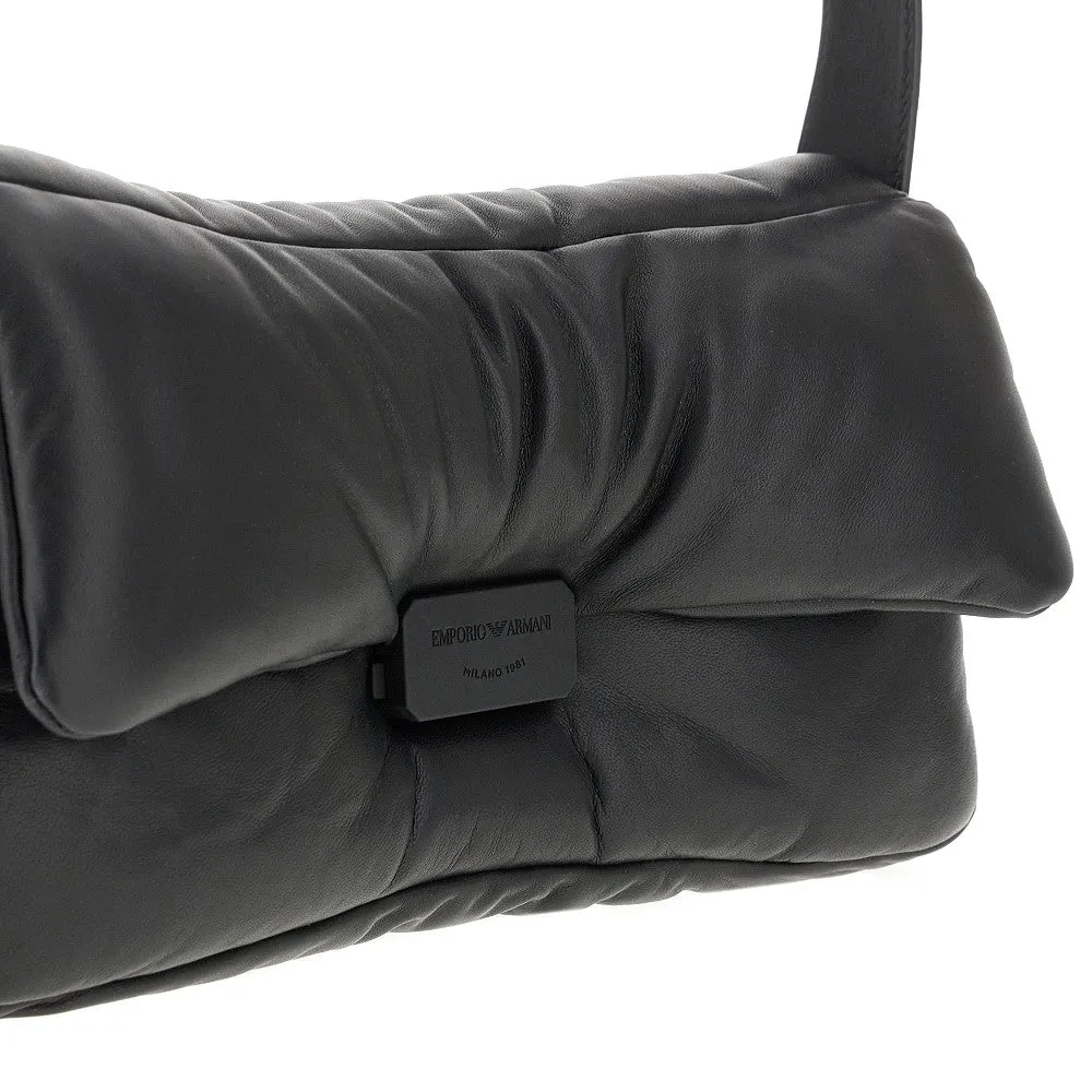 Borsa a spalla in nappa imbottita