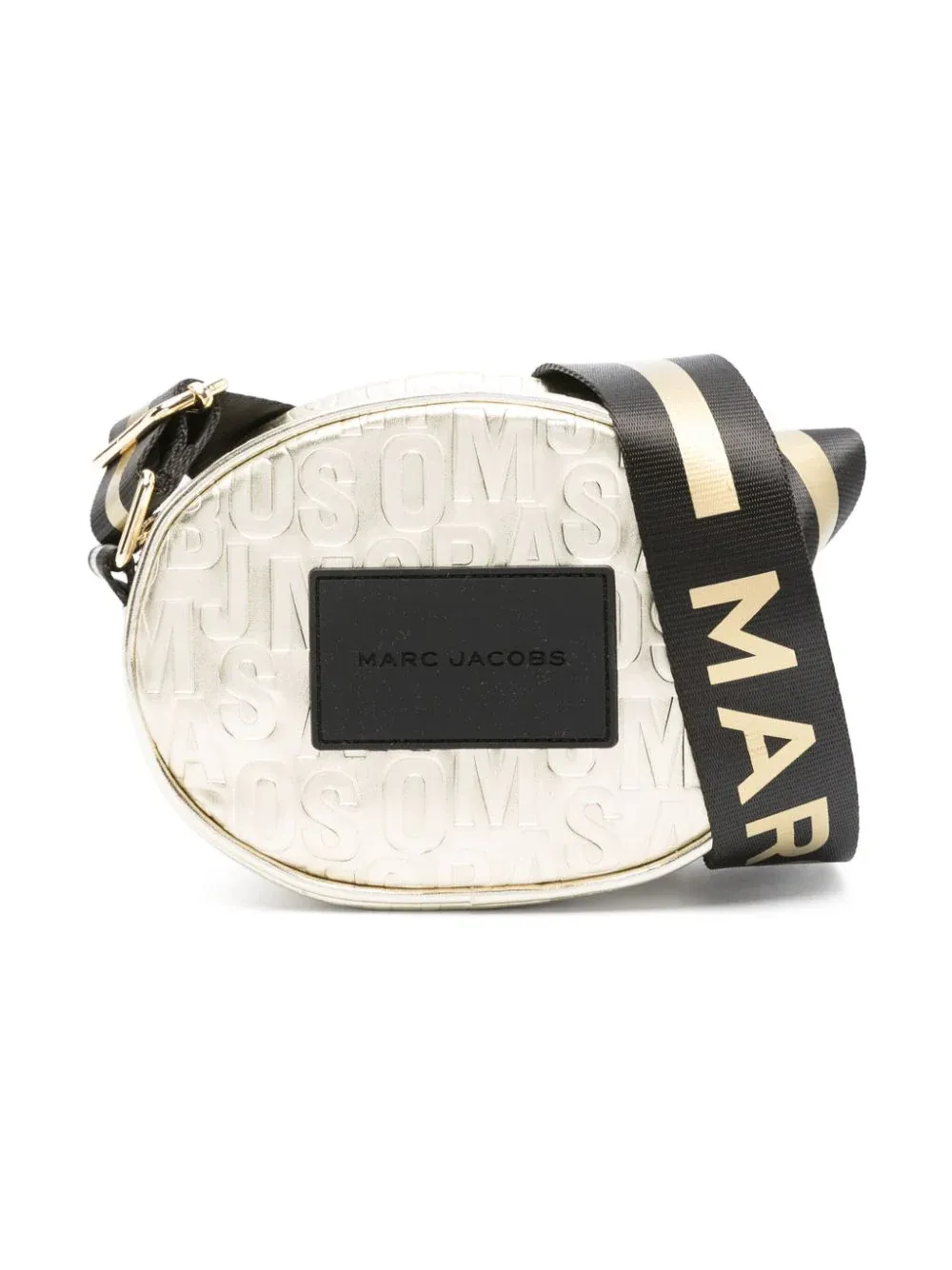 Borsa a tracolla con logo goffrato
