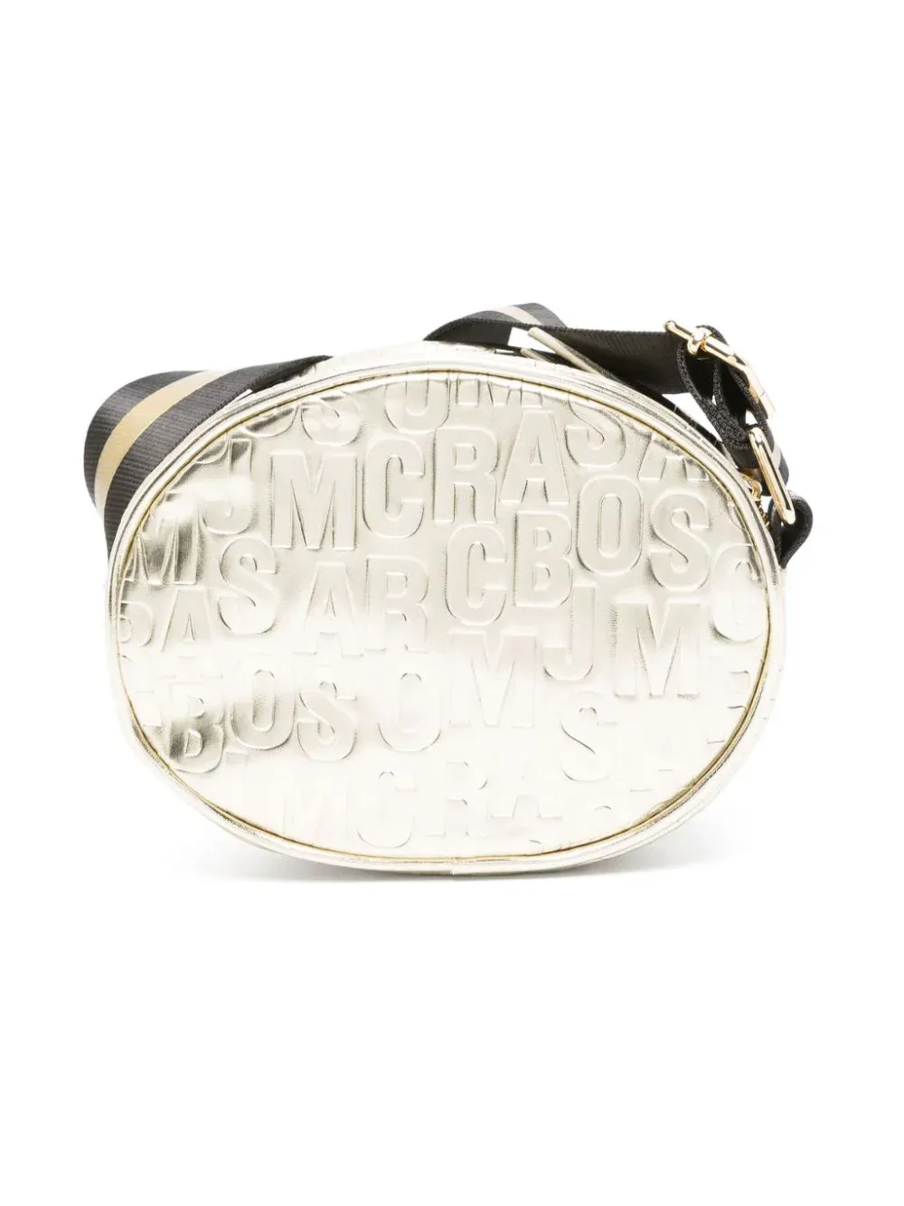 Borsa a tracolla con logo goffrato