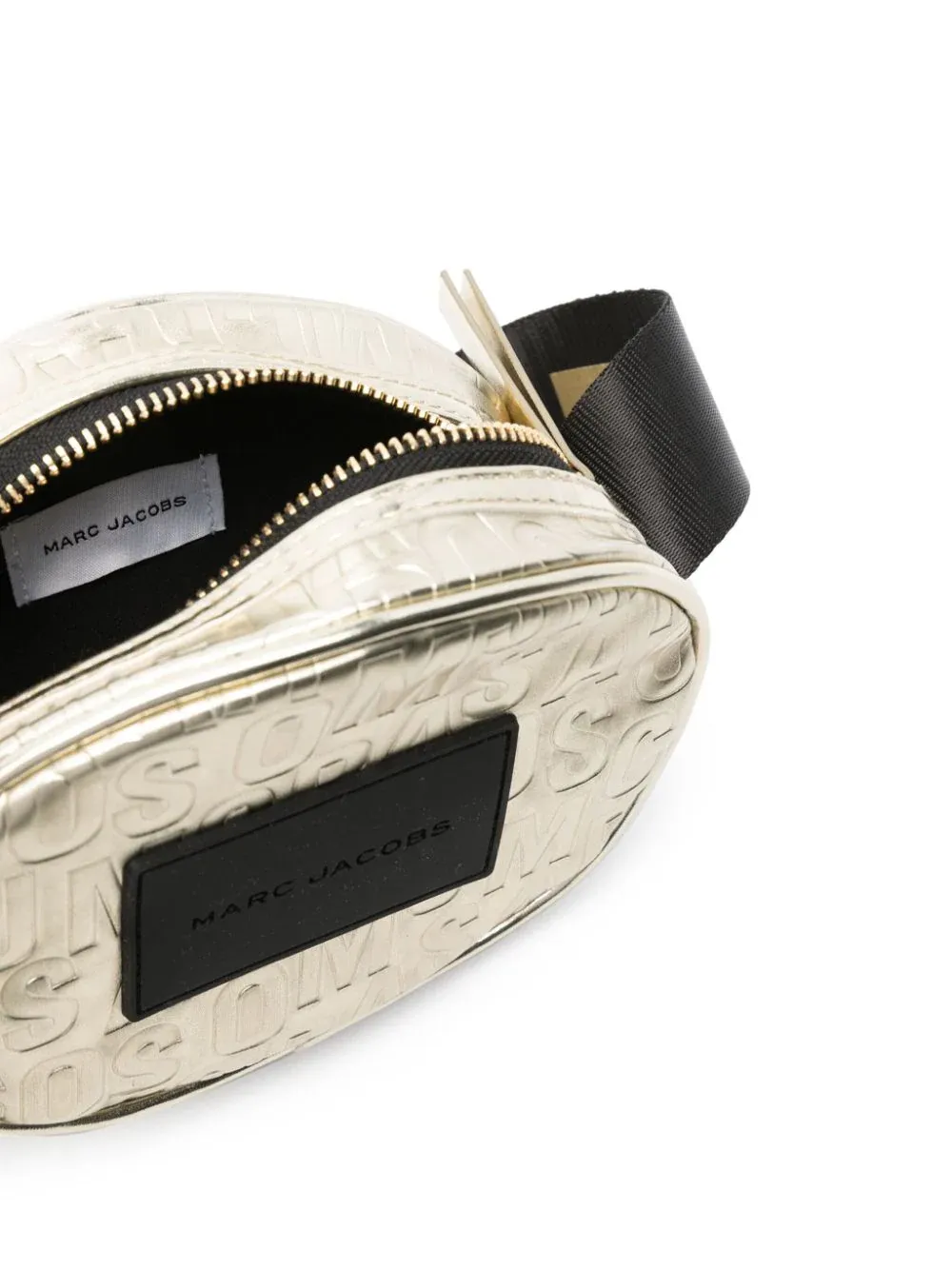 Borsa a tracolla con logo goffrato