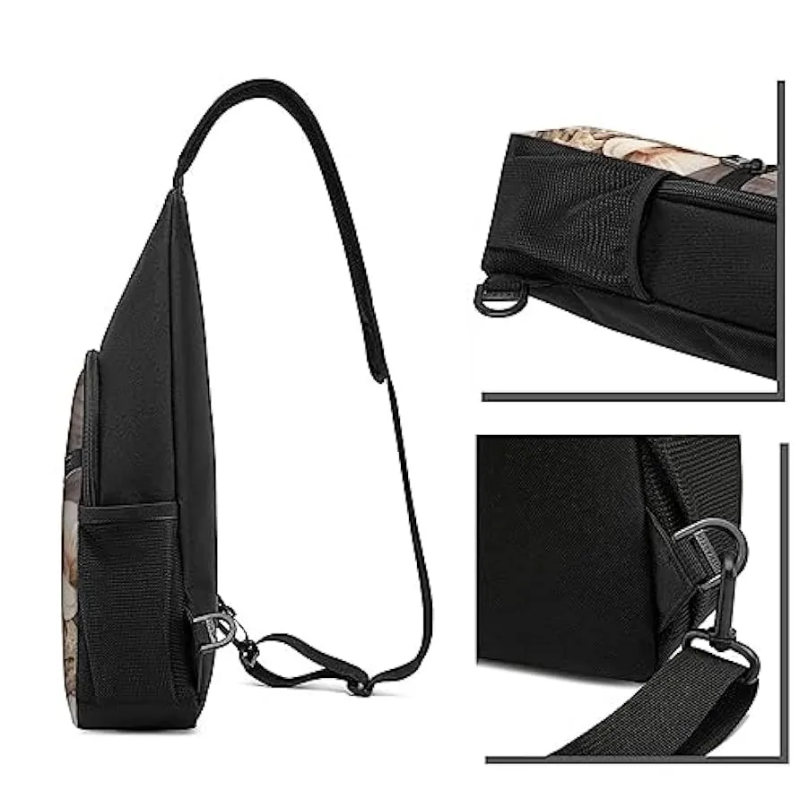 Borsa a tracolla unisex con rete da pesca costiera con stampa a conchiglia, Nero , Taglia unica 166248799