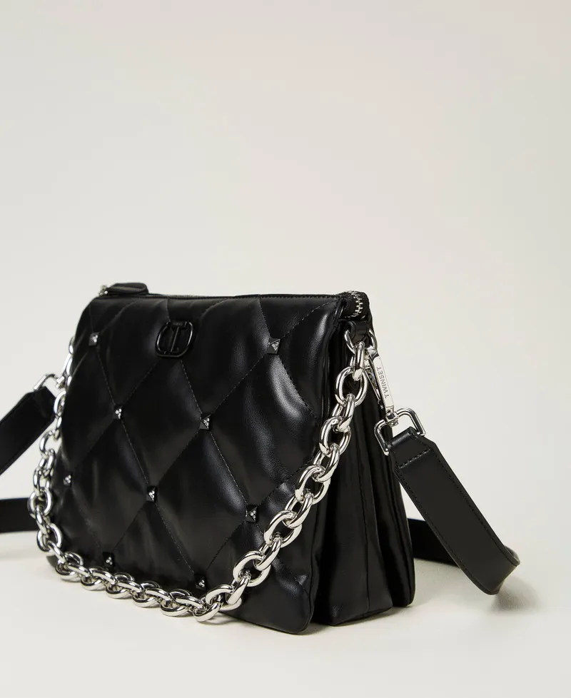 Borsa a tracolla 'Via Manzoni' con borchie