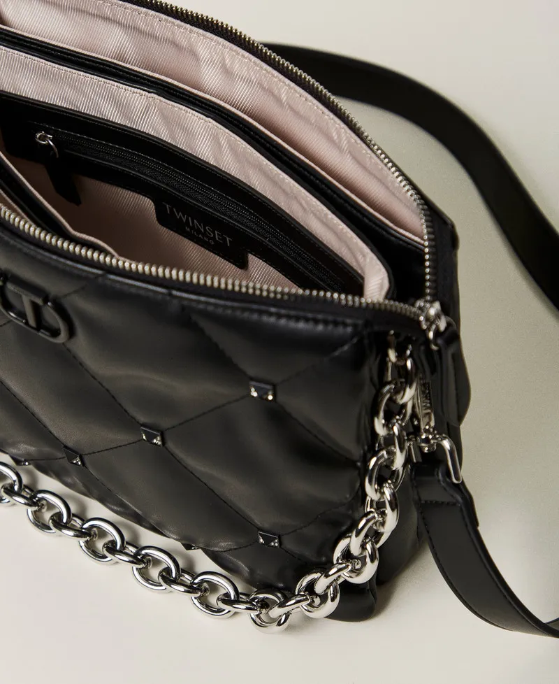 Borsa a tracolla 'Via Manzoni' con borchie